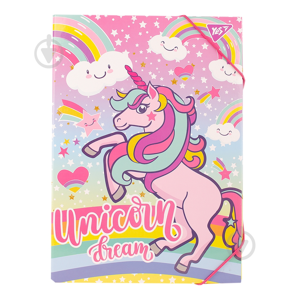 Папка для труда картонная А4 Unicorn 491910 YES - фото 1