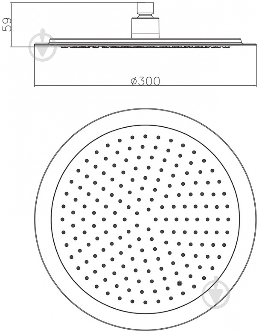 Верхній душ Imprese S300 - фото 2 Верхній душ Imprese S300 - фото 2