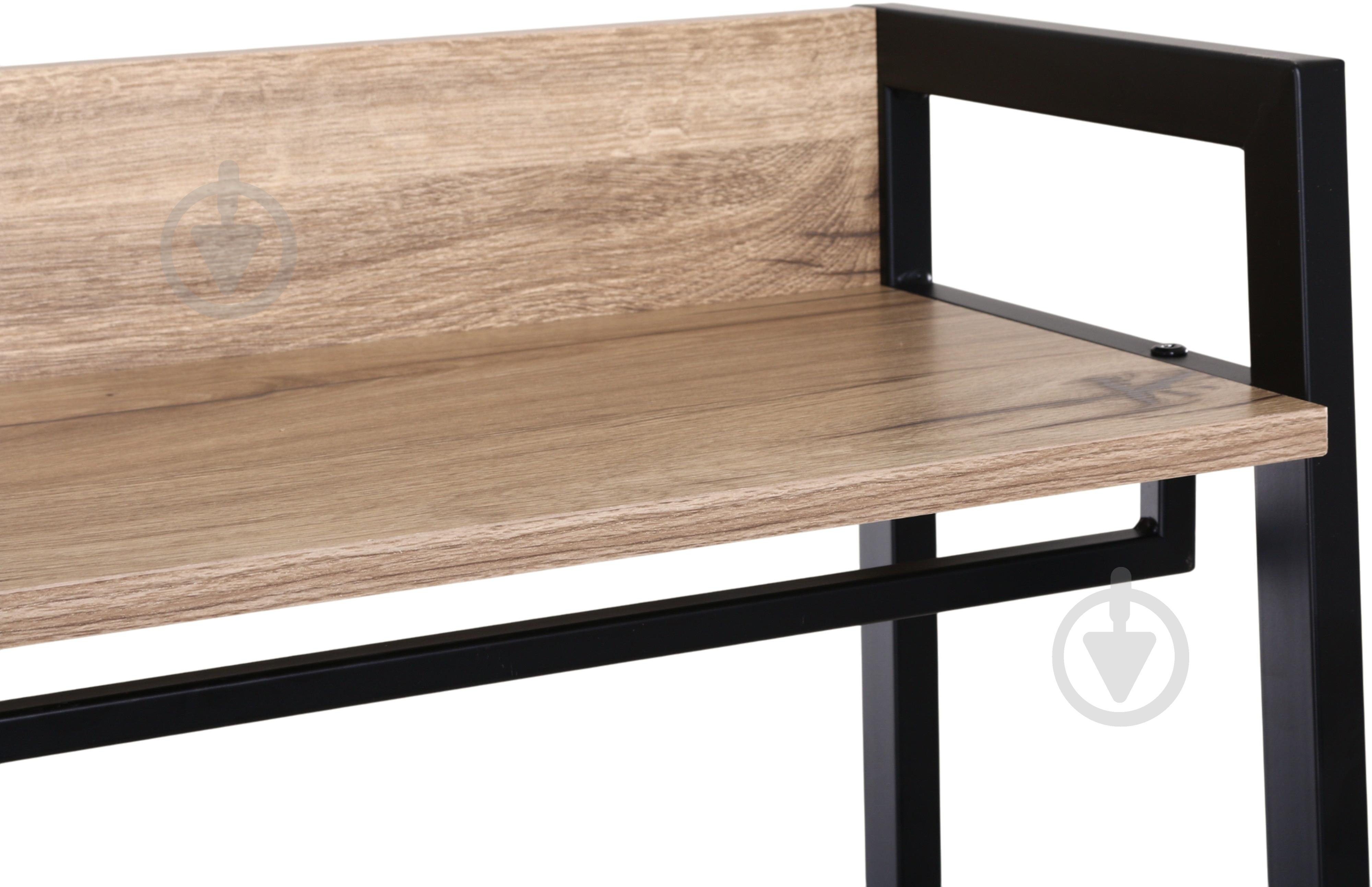 Вешалка Центр Меблів Твин с полкой под обувь 640х400х1690 мм черный/бежевый - фото 4