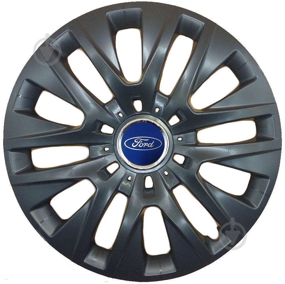 Колпак для колес SJS Ford 429 R16" 4 шт. черный - фото 1