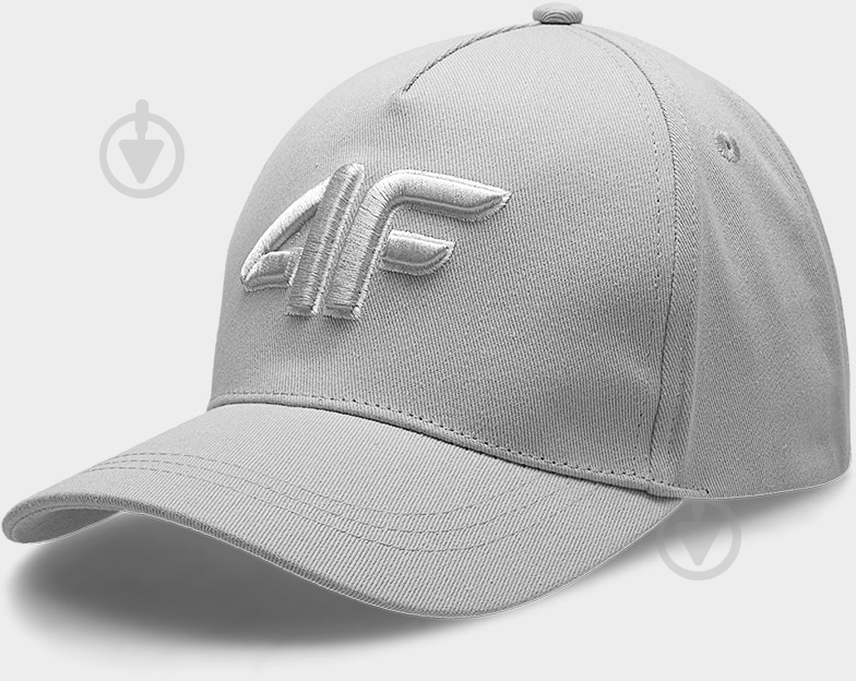 Кепка 4F BASEBALL CAP M107 4FJSS23ACABM107-27S OS серый - фото 1