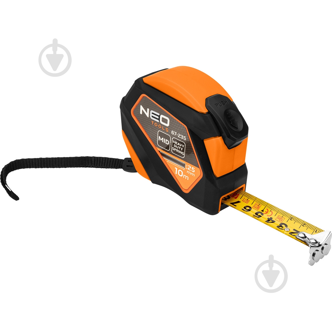 Рулетка NEO tools Super Black 67-235 10 м x 25 мм - фото 1 Рулетка NEO tools Super Black 67-235 10 м x 25 мм - фото 1