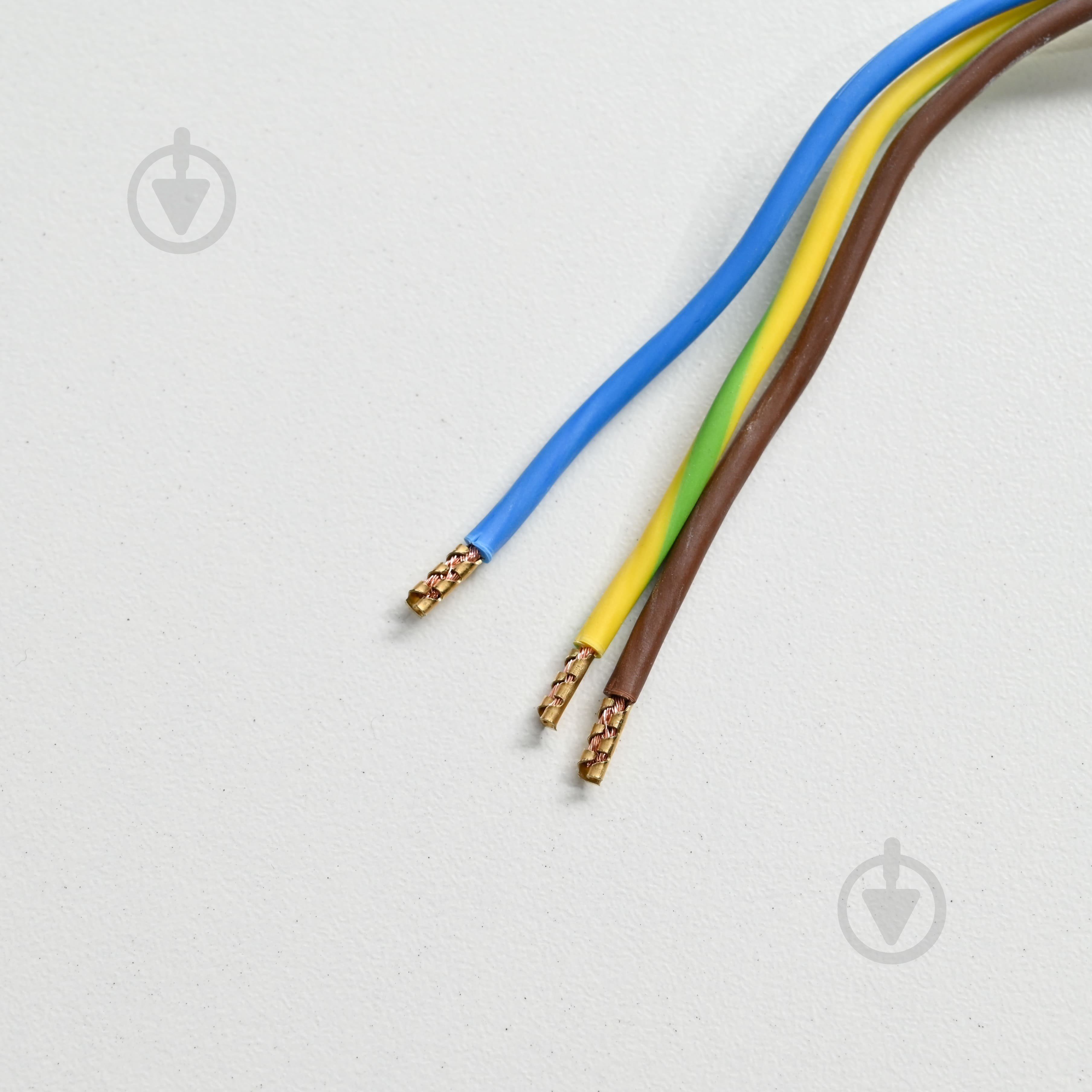 Шнур мережевий з вилкою Magnetik 3x1,0 для подовжувача L 3000 мм (білий) мідь - фото 3