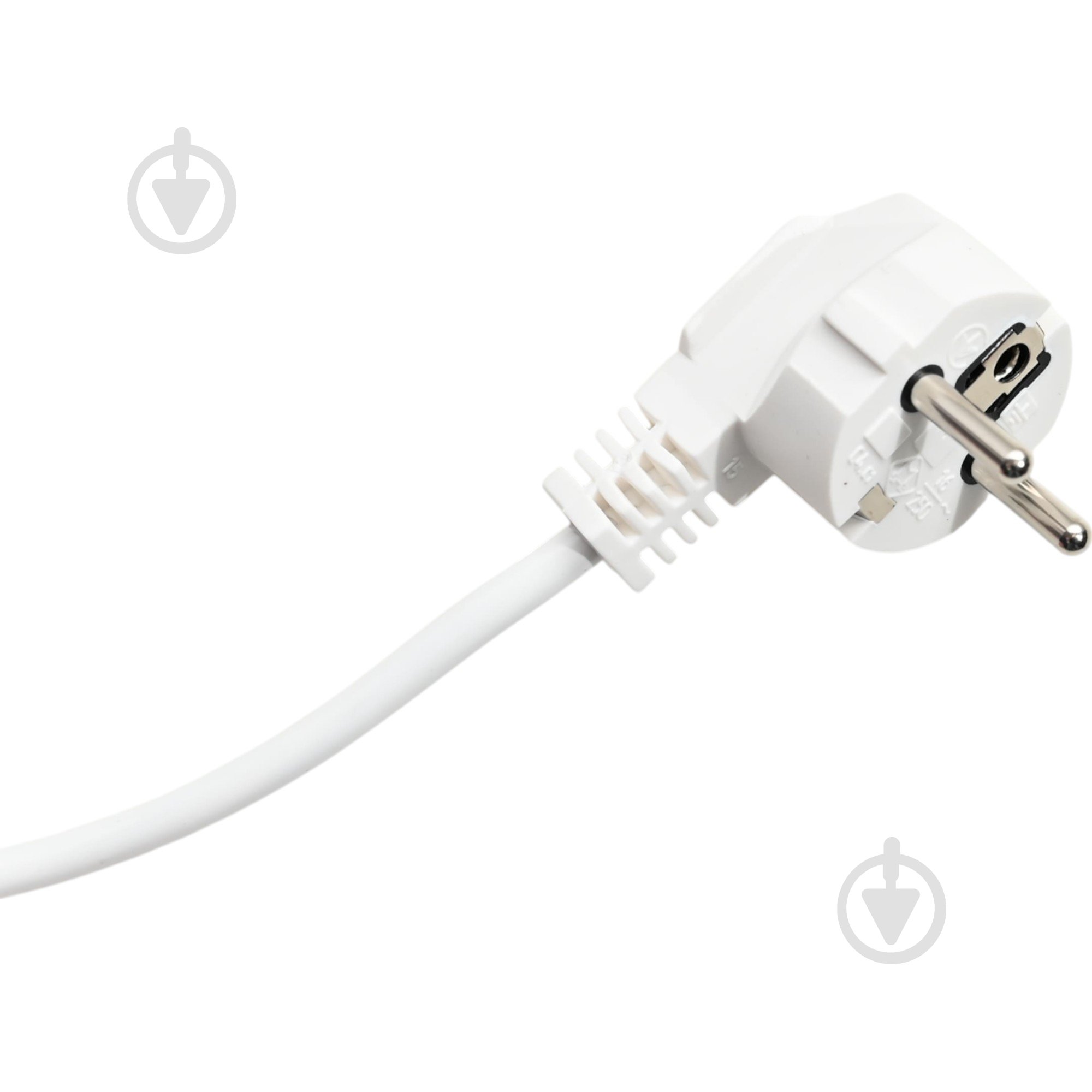 Шнур мережевий з вилкою Magnetik 3x1,0 для подовжувача L 3000 мм (білий) мідь - фото 1