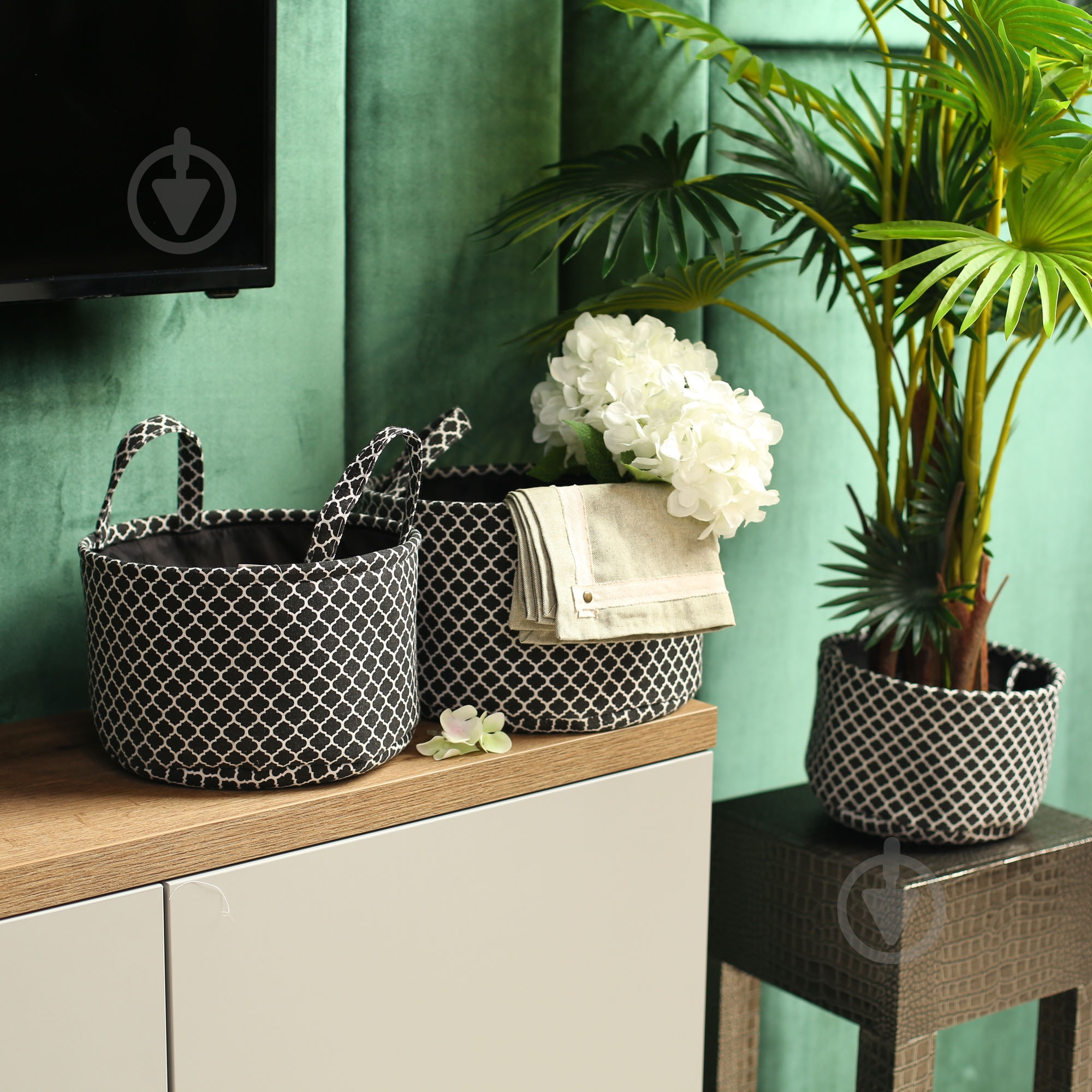 Корзина Decor 27х16 см черный - фото 5