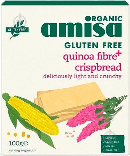 Хлібці AMISA з Кіноа Органік 100 г (8000019521257) - фото 1