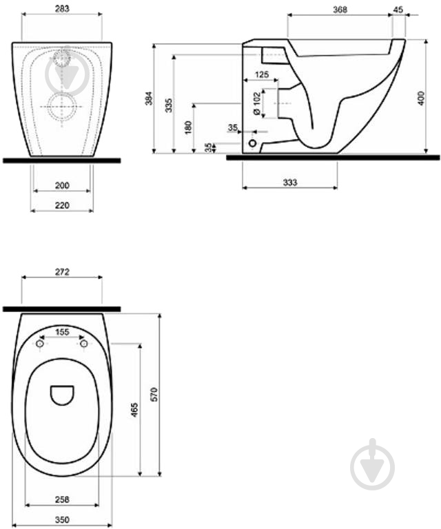 Чаша унитаза Kolo Ego K13000000 - фото 2
