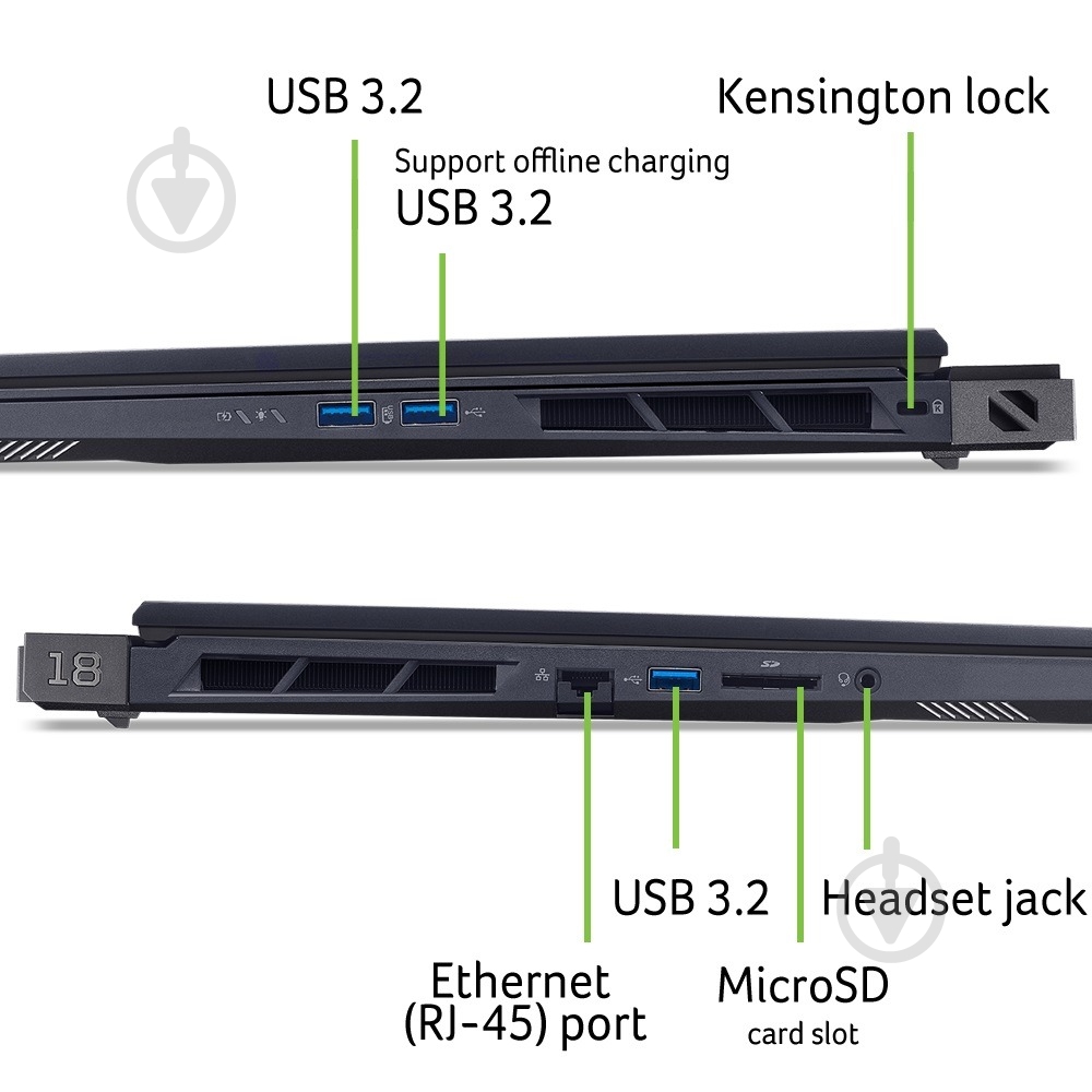 Ноутбук Acer Predator Helios 18 AI PH18-73-90GS 18" (NH.QVZEU.004) abyssal black - фото 8 Ноутбук Acer Predator Helios 18 AI PH18-73-90GS 18" (NH.QVZEU.004) abyssal black - фото 8