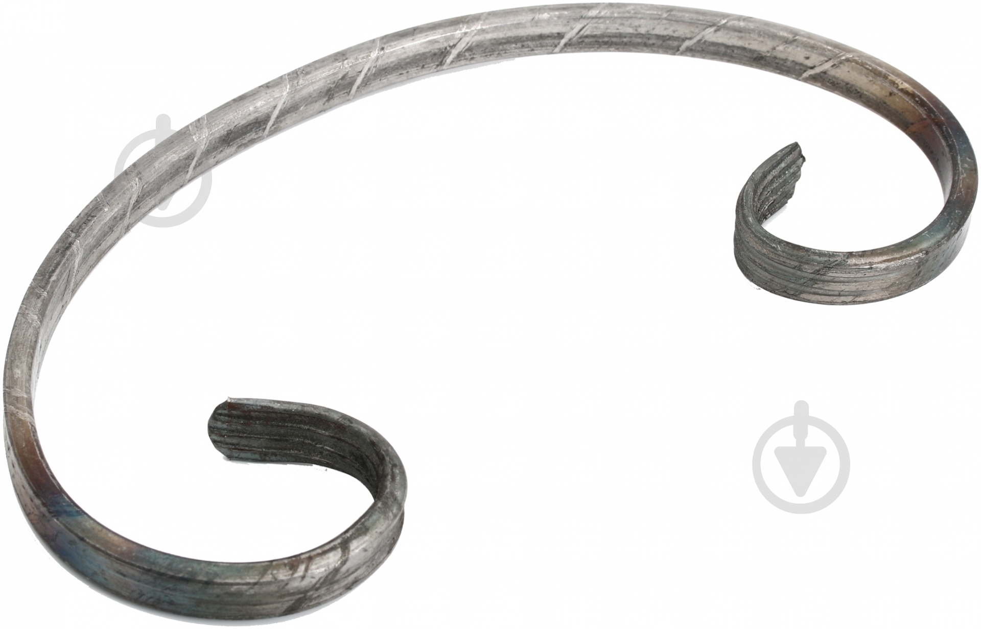 Завиток кованый 80x50 полоса 12x6 мм - фото 1