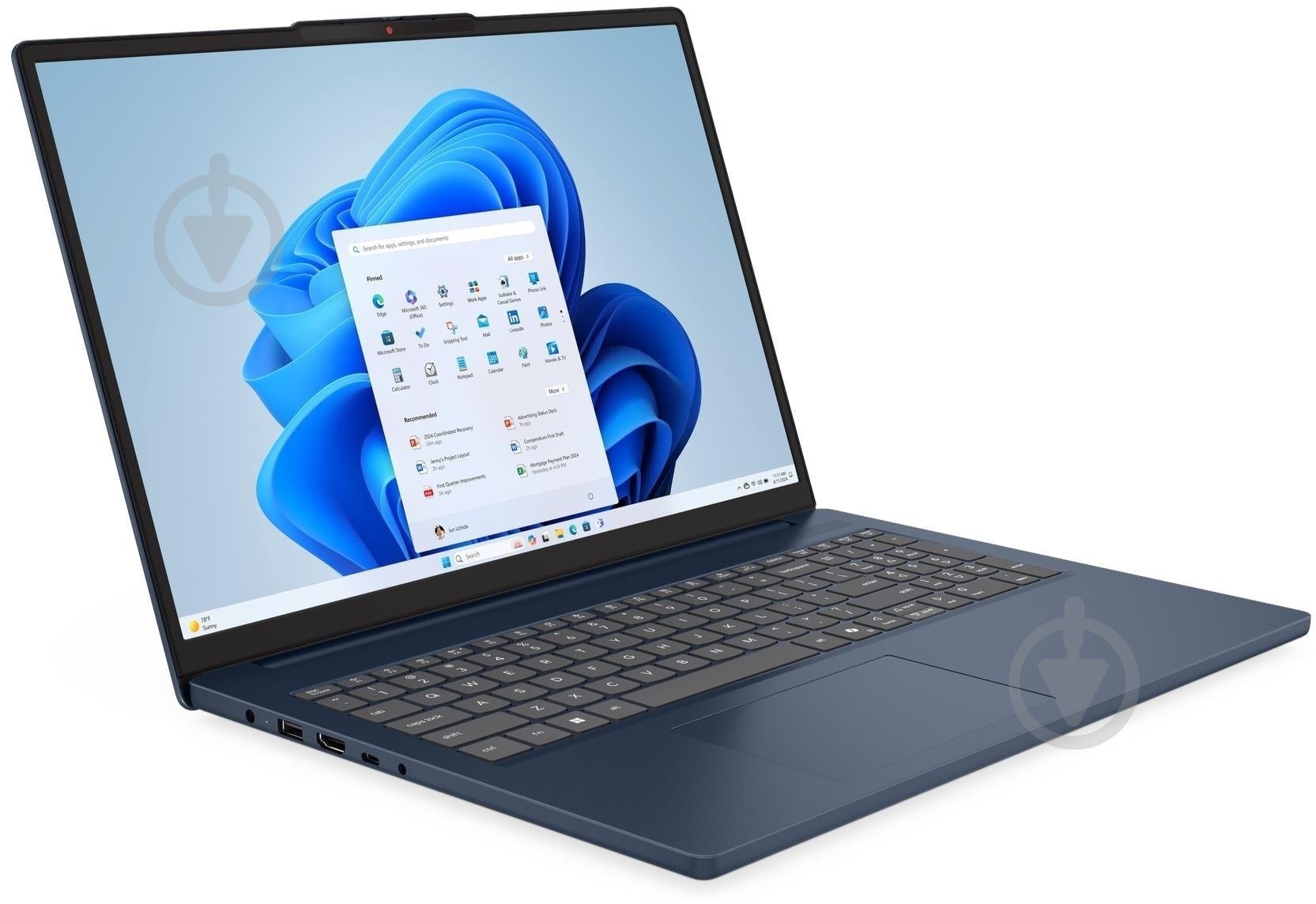 Ноутбук Lenovo IdeaPad Slim 3 16IRH10 16" (83K2007GRA) cosmic blue - фото 3