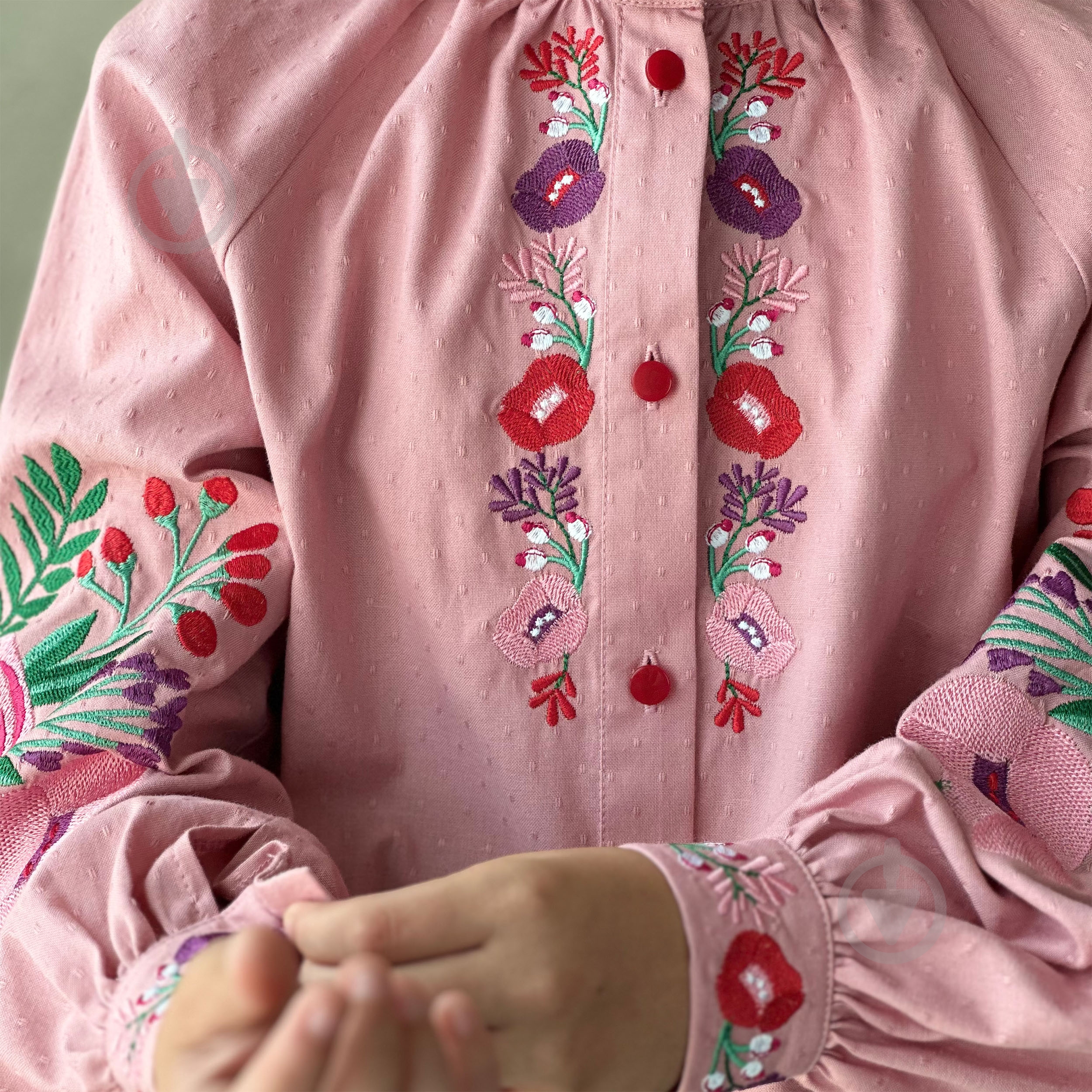 Вышиванка для девочек Эдельвика р.140 розовый 241-25/00 - фото 3 Вышиванка для девочек Эдельвика р.140 розовый 241-25/00 - фото 3