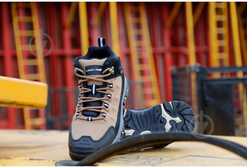Ботинки Lahti Pro р.43 L3011443 черный с элементами коричневого и желтого - фото 3