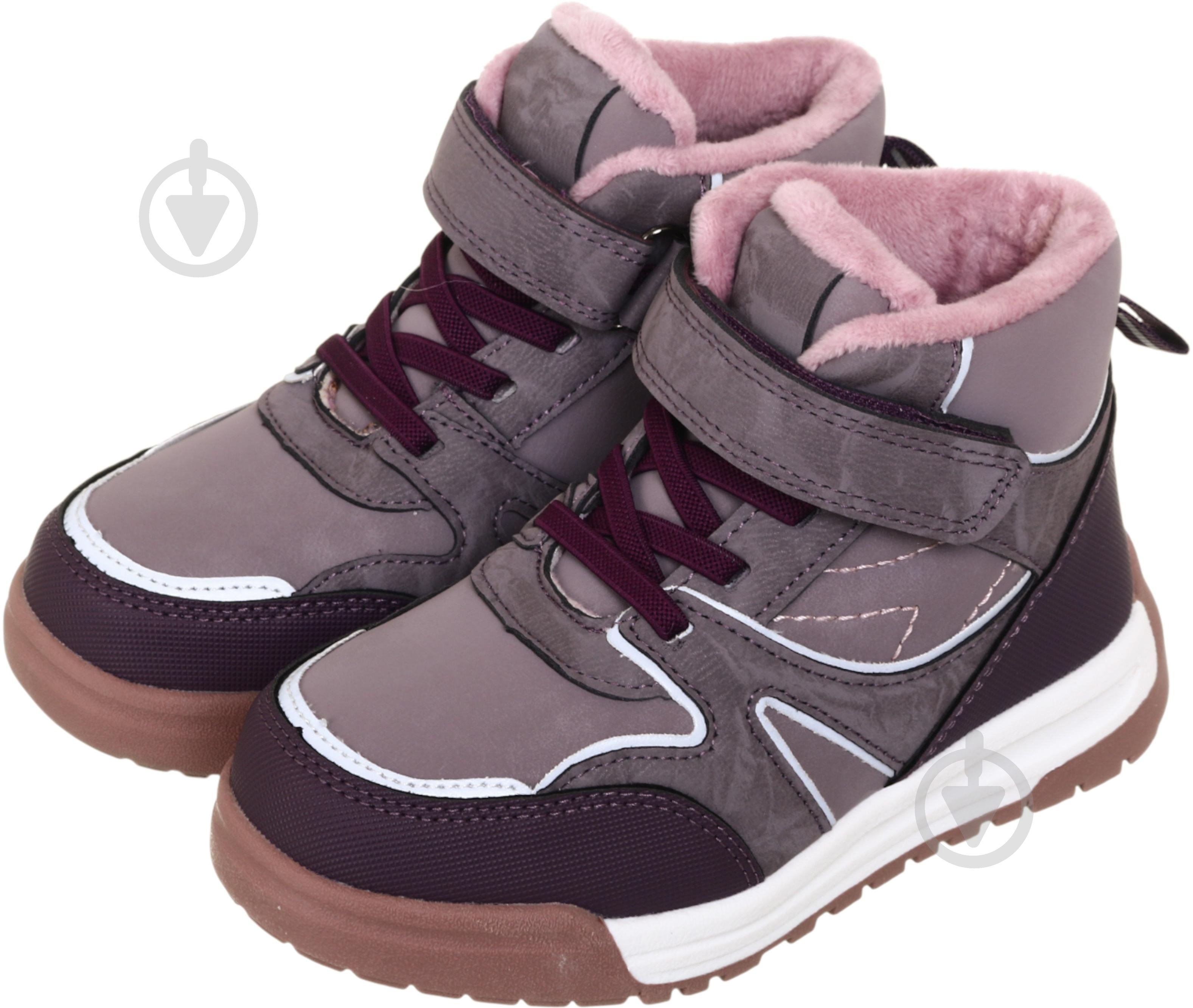 Ботинки для девочек Emgem 24B030 р.30 сиреневый - фото 1 Ботинки для девочек Emgem 24B030 р.30 сиреневый - фото 1