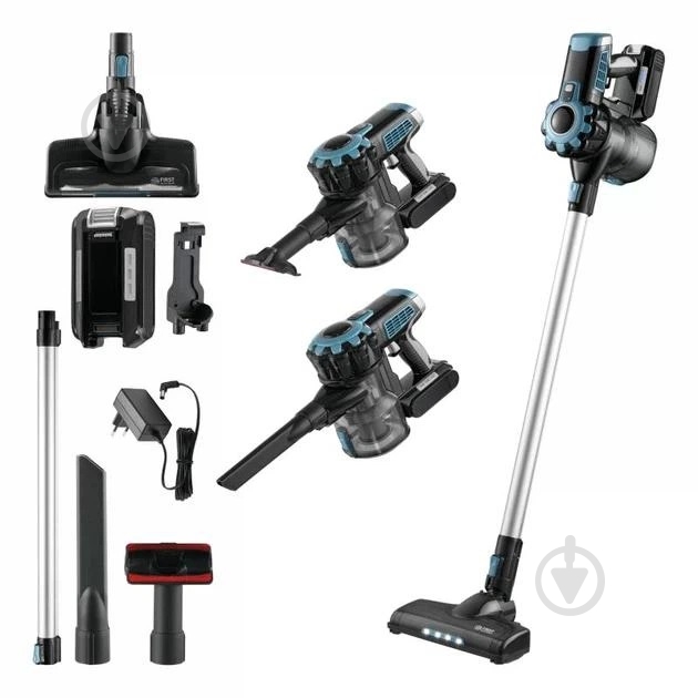 Пылесос аккумуляторный First FA-5541-4-BL black - фото 3
