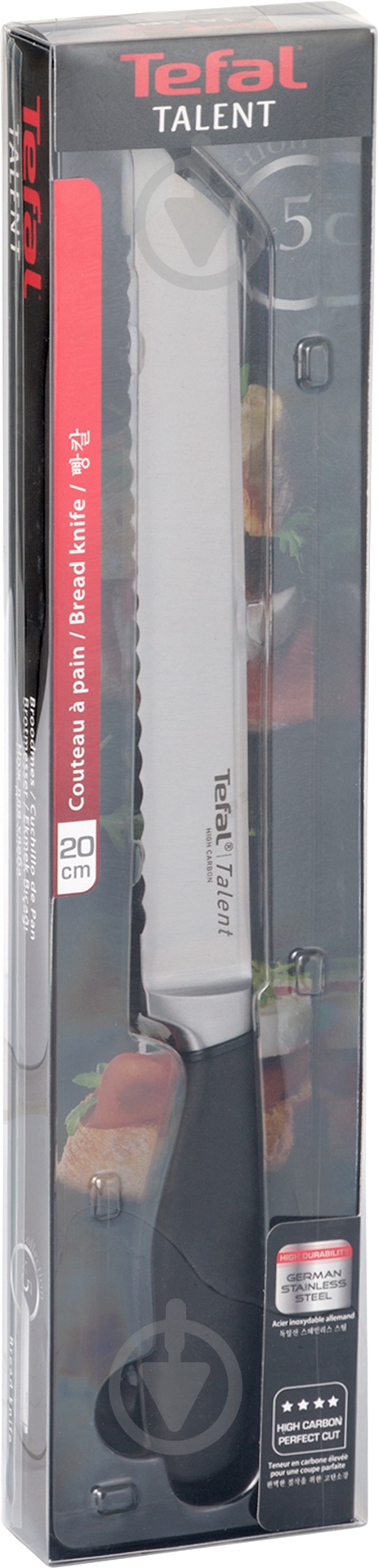 Нож для хлеба Tefal Talent 20 см K0910404 - фото 2