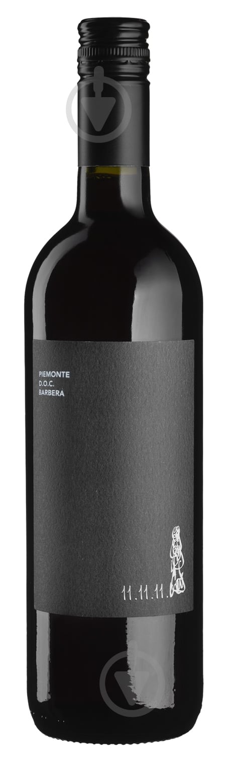Вино 11.11.11 Piemonte DOC Barbera сухое красное 0,75 л - фото 1