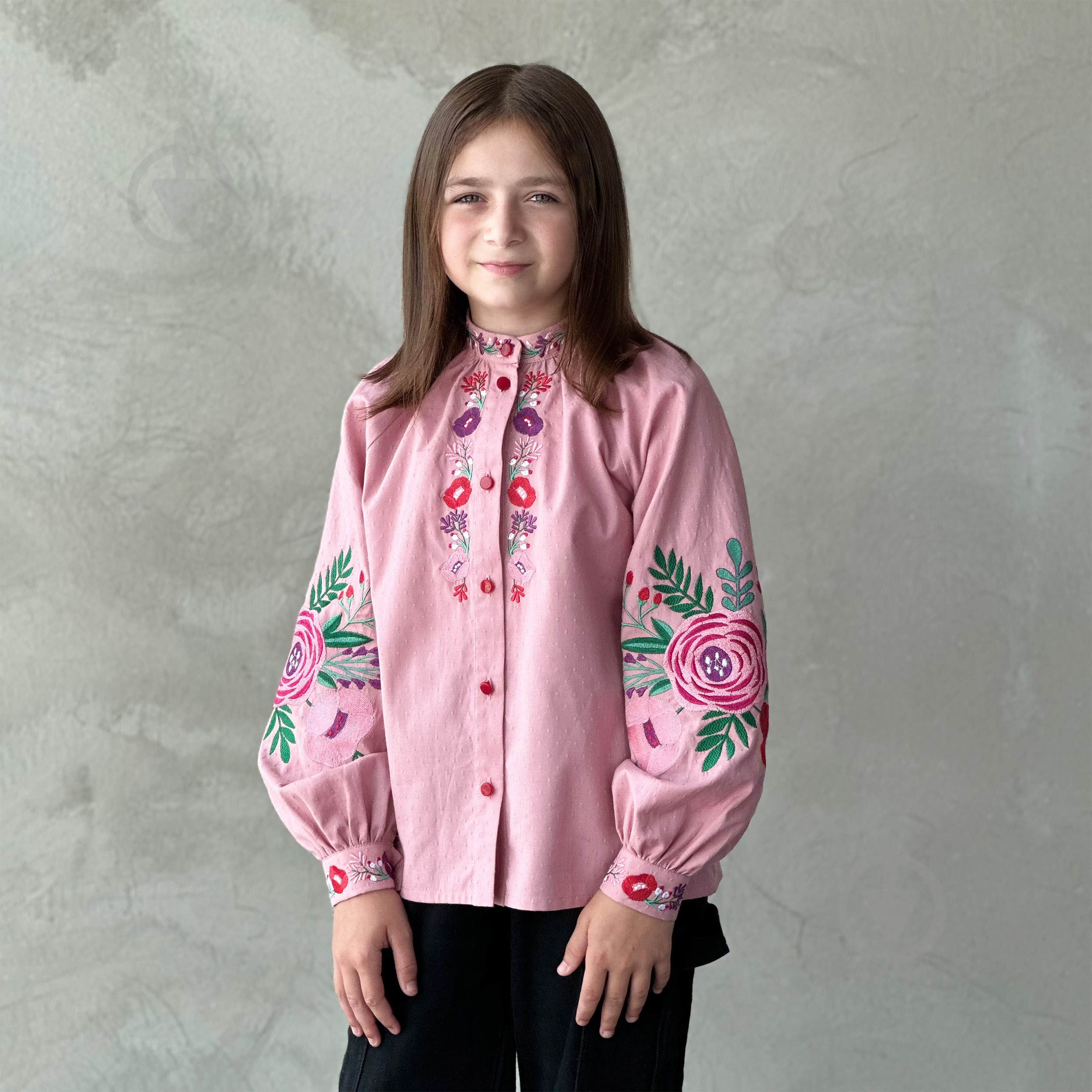 Вышиванка для девочек Эдельвика р.122 розовый 241-25/00 - фото 1 Вышиванка для девочек Эдельвика р.122 розовый 241-25/00 - фото 1