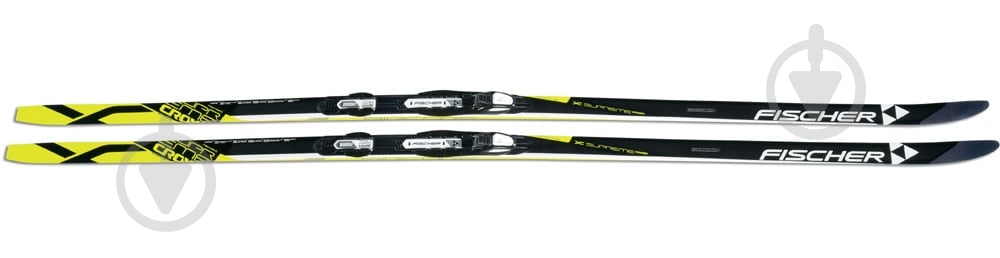 ᐉ Лижі бігові FISCHER Supreme Wax EF NIS 204 см чорний із жовтим
