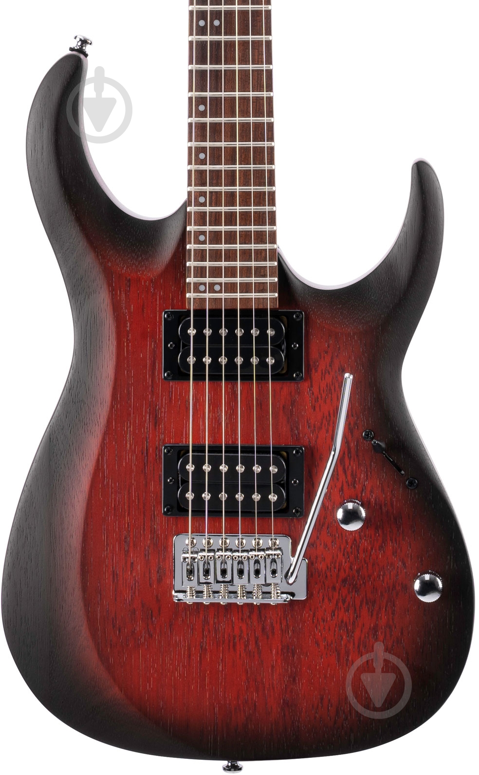 Электрогитара Cort X100 Open Pore Black Cherry Burst (X100 OPBB) - фото 3