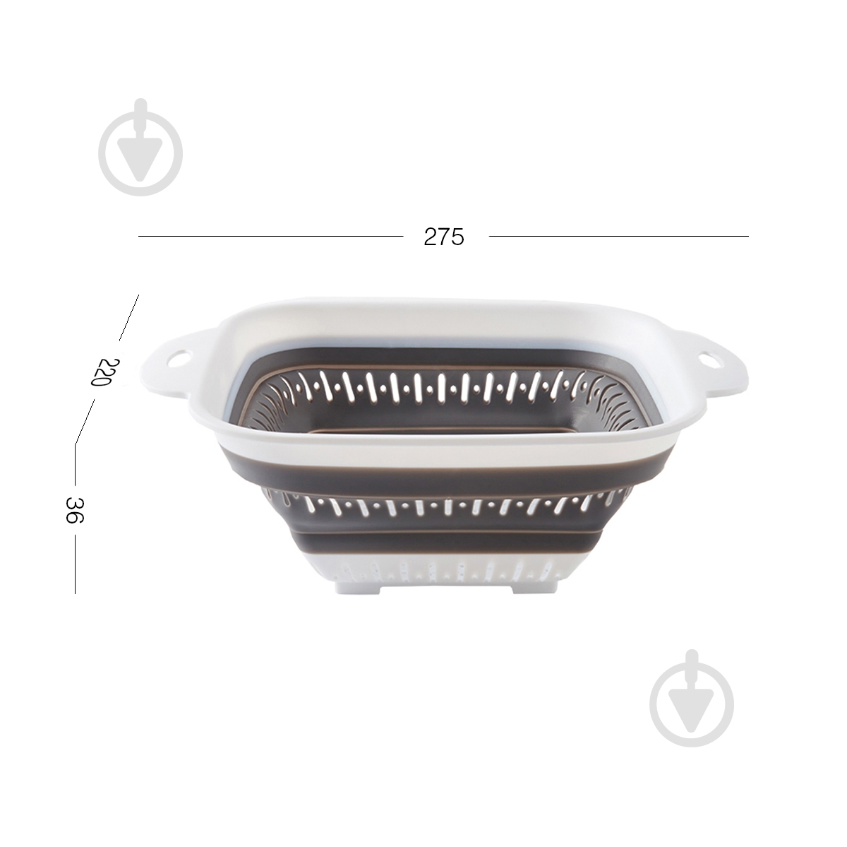 Друшляк складаний MVM KP-75 White/Gray - фото 11