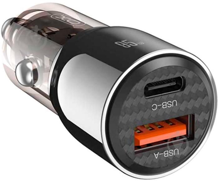 Автомобильное зарядное устройство Xo CC58 1xUSB-A/1xUSB-C 95W Car Charger Gray (CC58_TARNISH) - фото 5 Автомобильное зарядное устройство Xo CC58 1xUSB-A/1xUSB-C 95W Car Charger Gray (CC58_TARNISH) - фото 5