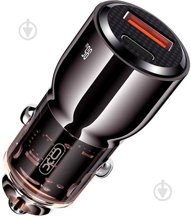 Автомобильное зарядное устройство Xo CC58 1xUSB-A/1xUSB-C 95W Car Charger Gray (CC58_TARNISH) - фото 4 Автомобильное зарядное устройство Xo CC58 1xUSB-A/1xUSB-C 95W Car Charger Gray (CC58_TARNISH) - фото 4