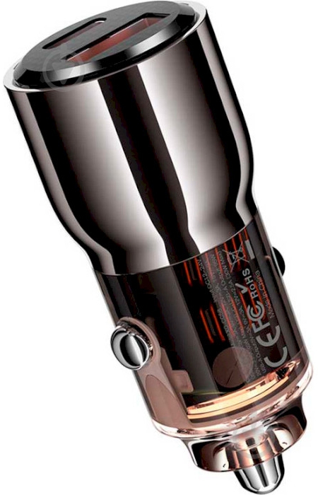 Автомобильное зарядное устройство Xo CC58 1xUSB-A/1xUSB-C 95W Car Charger Gray (CC58_TARNISH) - фото 3 Автомобильное зарядное устройство Xo CC58 1xUSB-A/1xUSB-C 95W Car Charger Gray (CC58_TARNISH) - фото 3