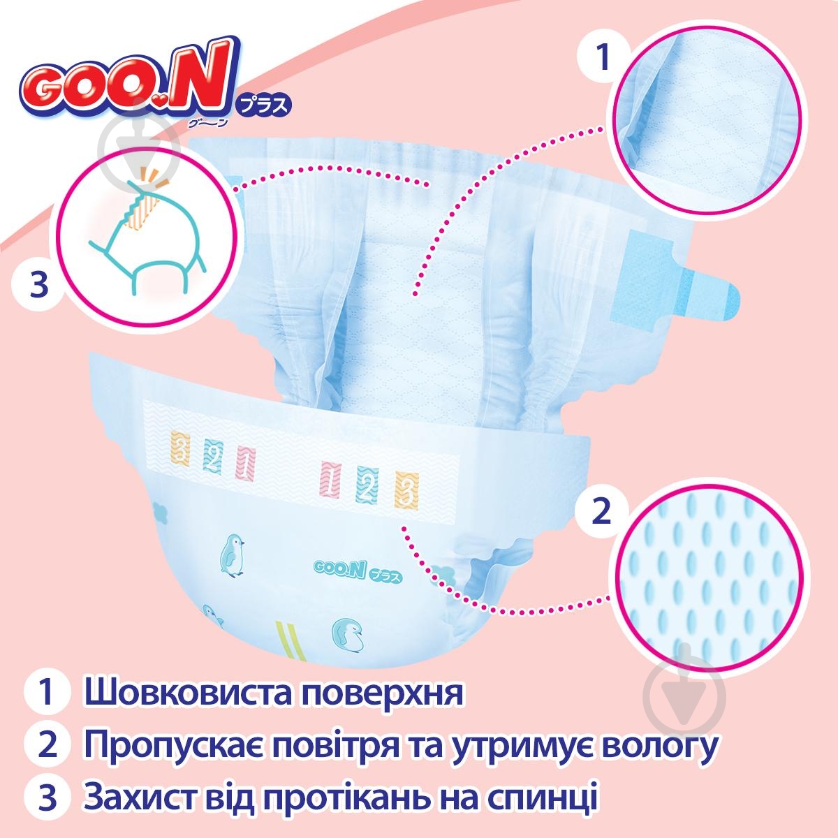 Подгузники Goo.N Plus (21001497) M 6-11 кг 52 шт. - фото 8 Подгузники Goo.N Plus (21001497) M 6-11 кг 52 шт. - фото 8