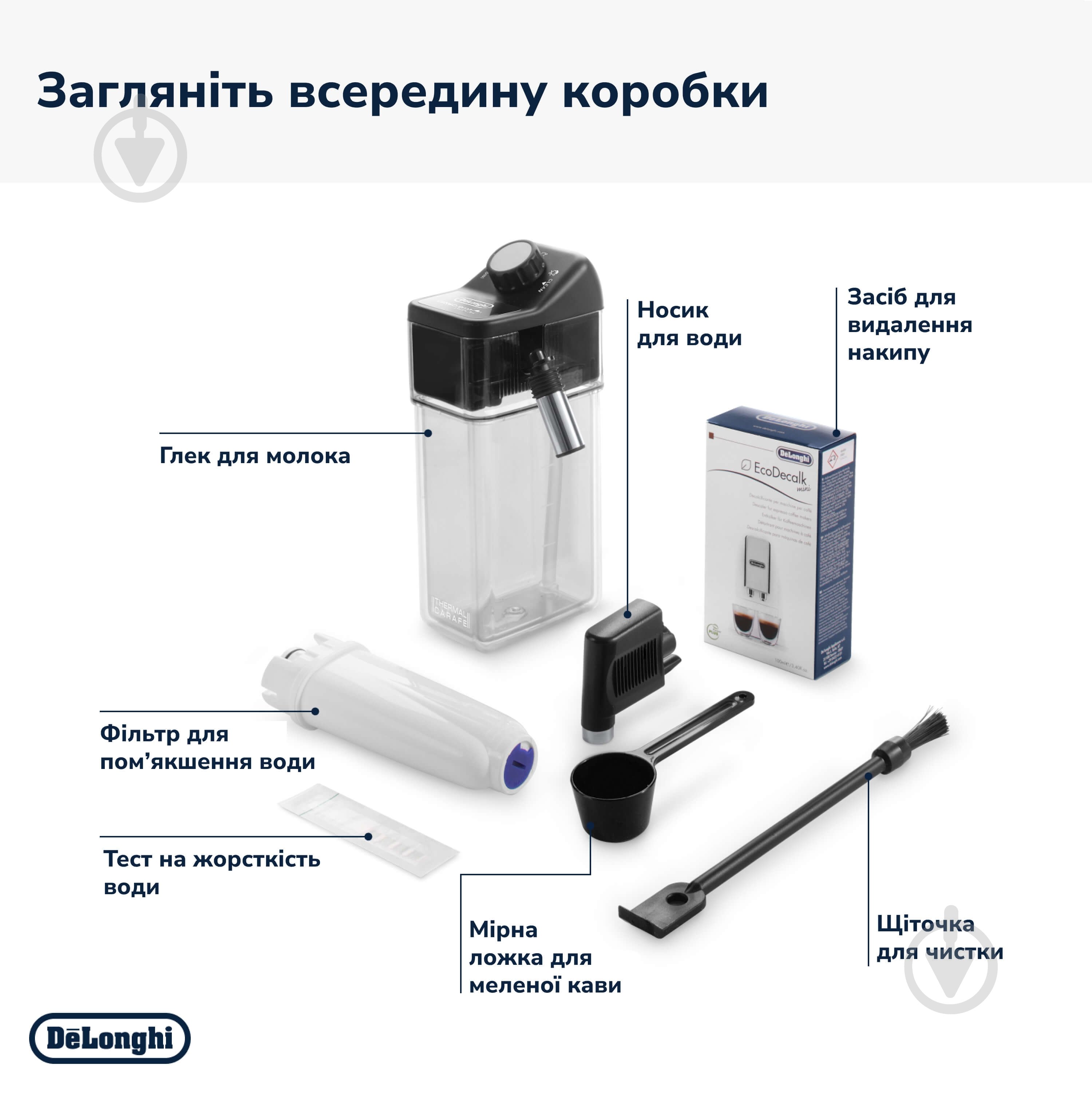 Кавомашина Delonghi Dinamica ECAM350.50.B - фото 9