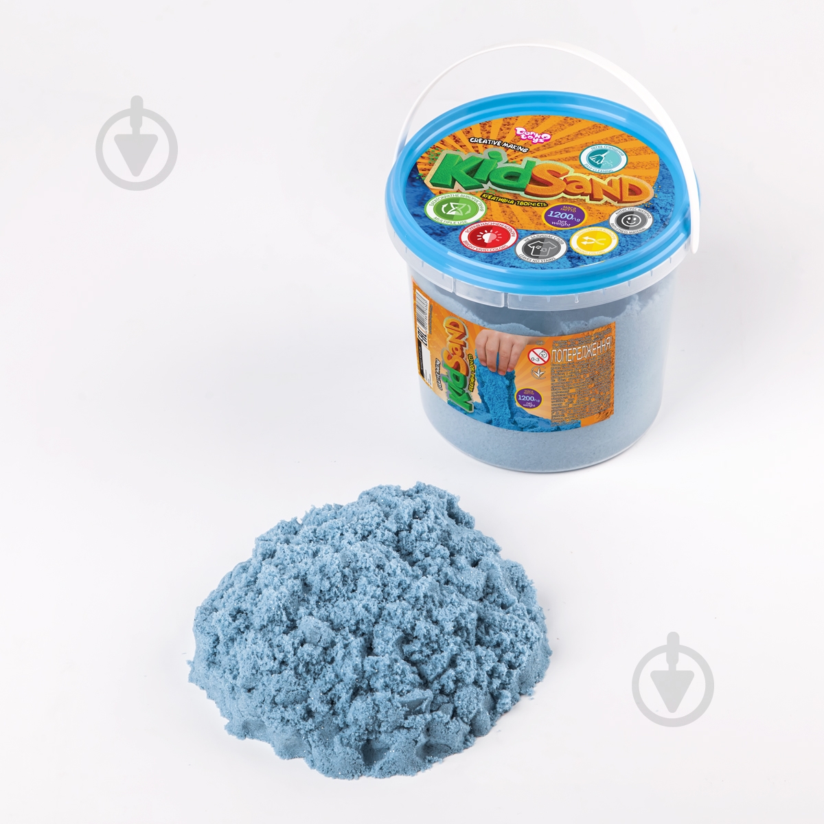 Кінетичний пісок Danko Toys KidSand банка 1200 г (12) в асортименті KS-01-04 - фото 3