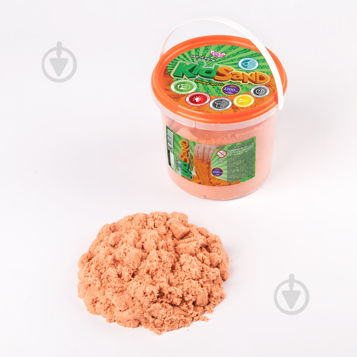 Кінетичний пісок Danko Toys KidSand банка 1200 г (12) в асортименті KS-01-04 - фото 2