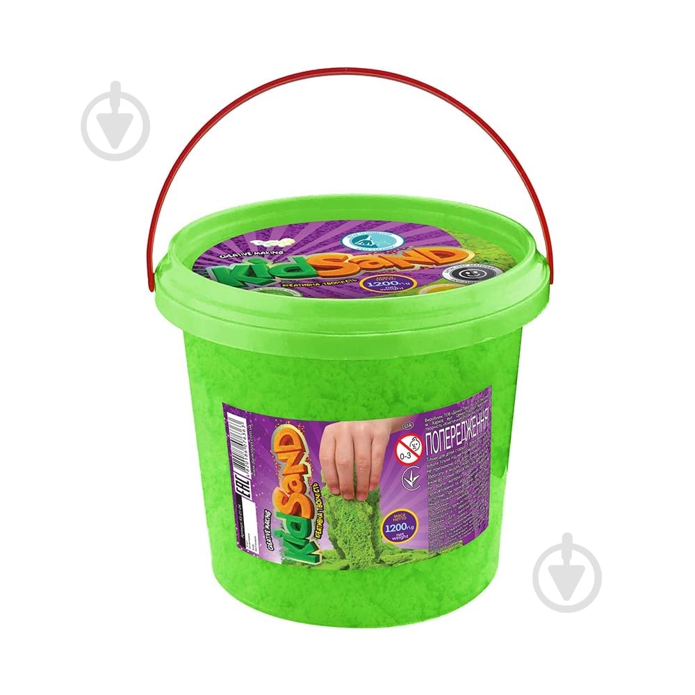 Кінетичний пісок Danko Toys KidSand банка 1200 г (12) в асортименті KS-01-04 - фото 5