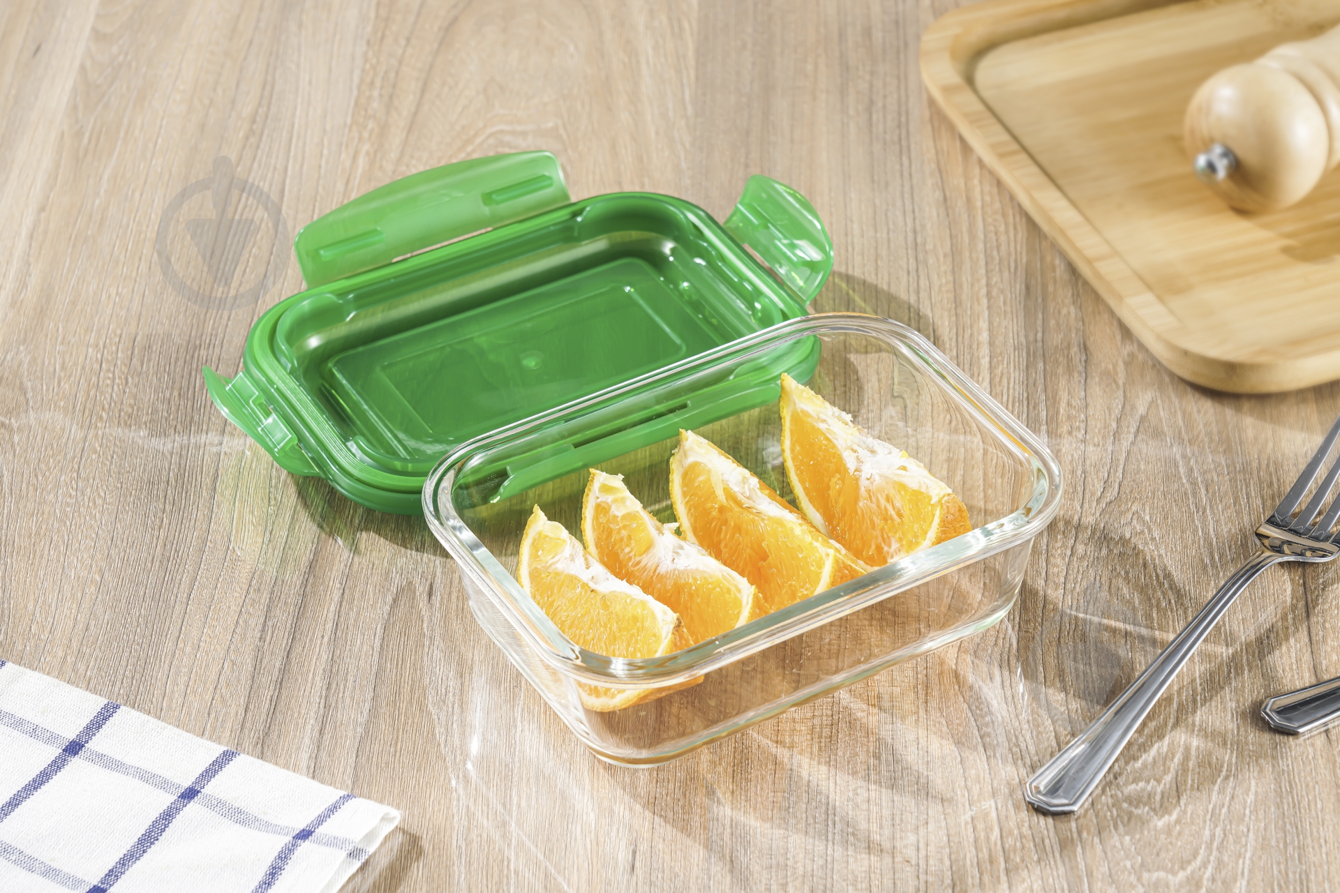 Контейнер для хранения Flamberg Original Rectangular Green 600 мл - фото 4