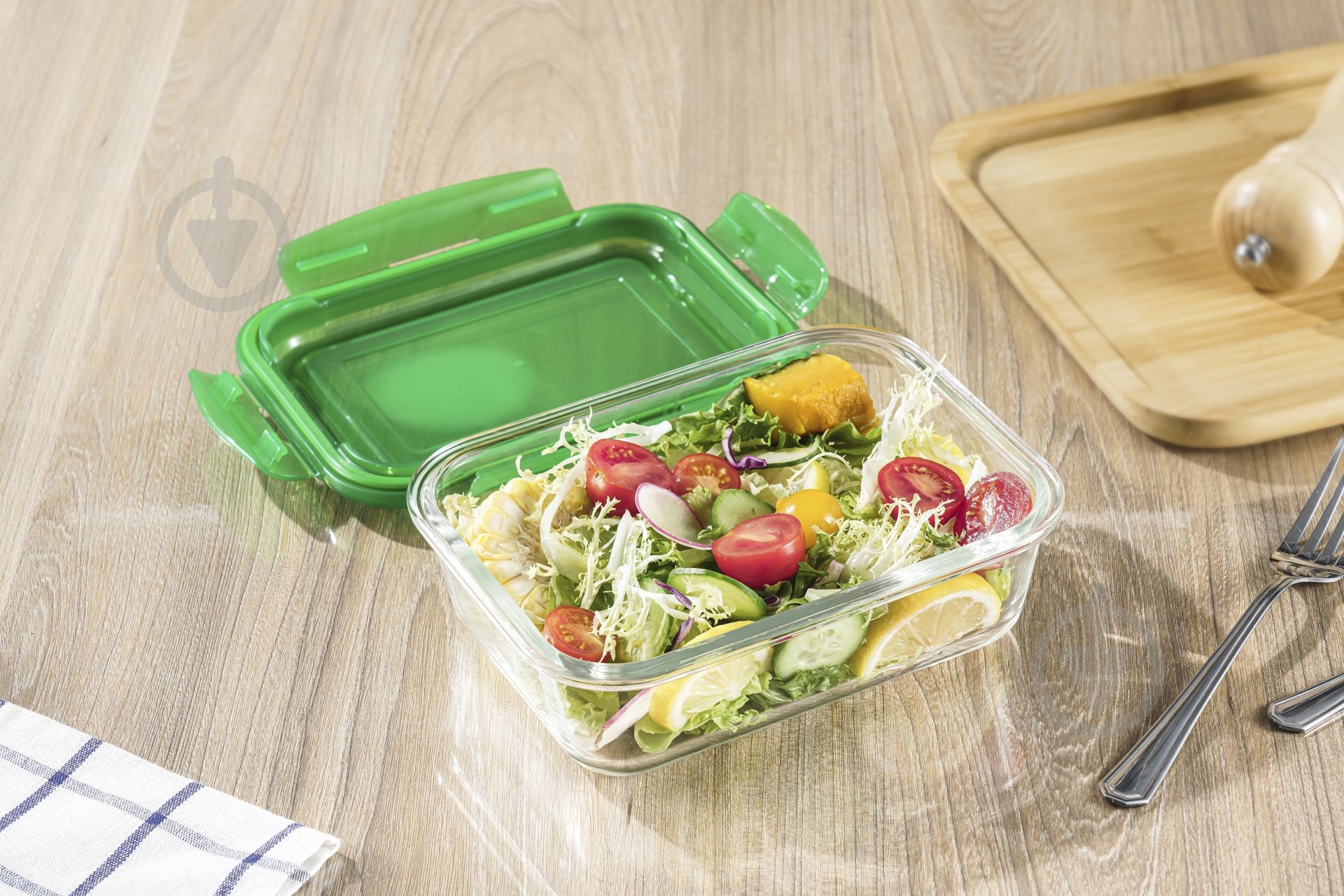 Контейнер для хранения Flamberg Original Rectangular Green 1000 мл - фото 4