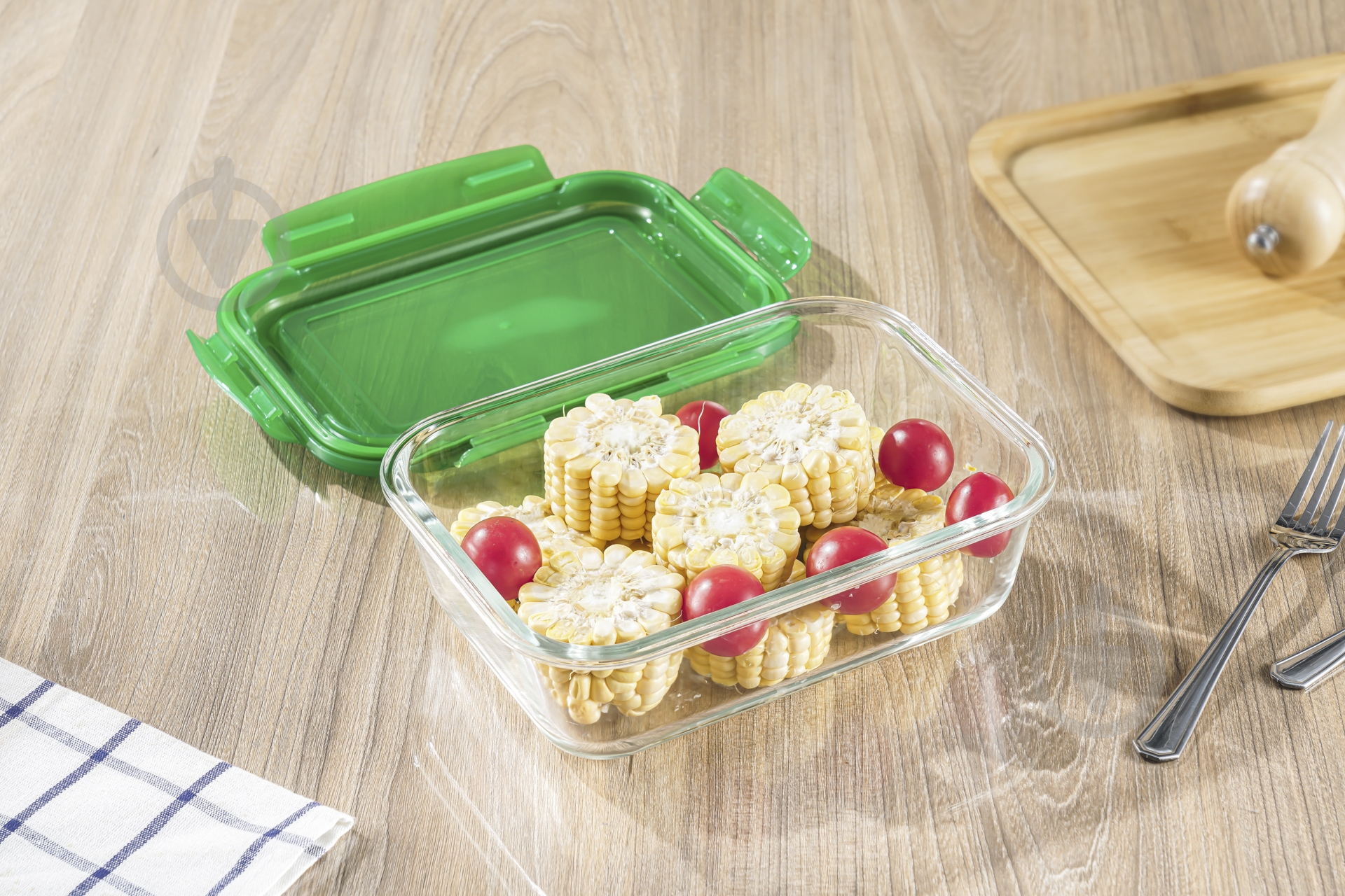 Контейнер для хранения Flamberg Original Rectangular Green 1500 мл - фото 4