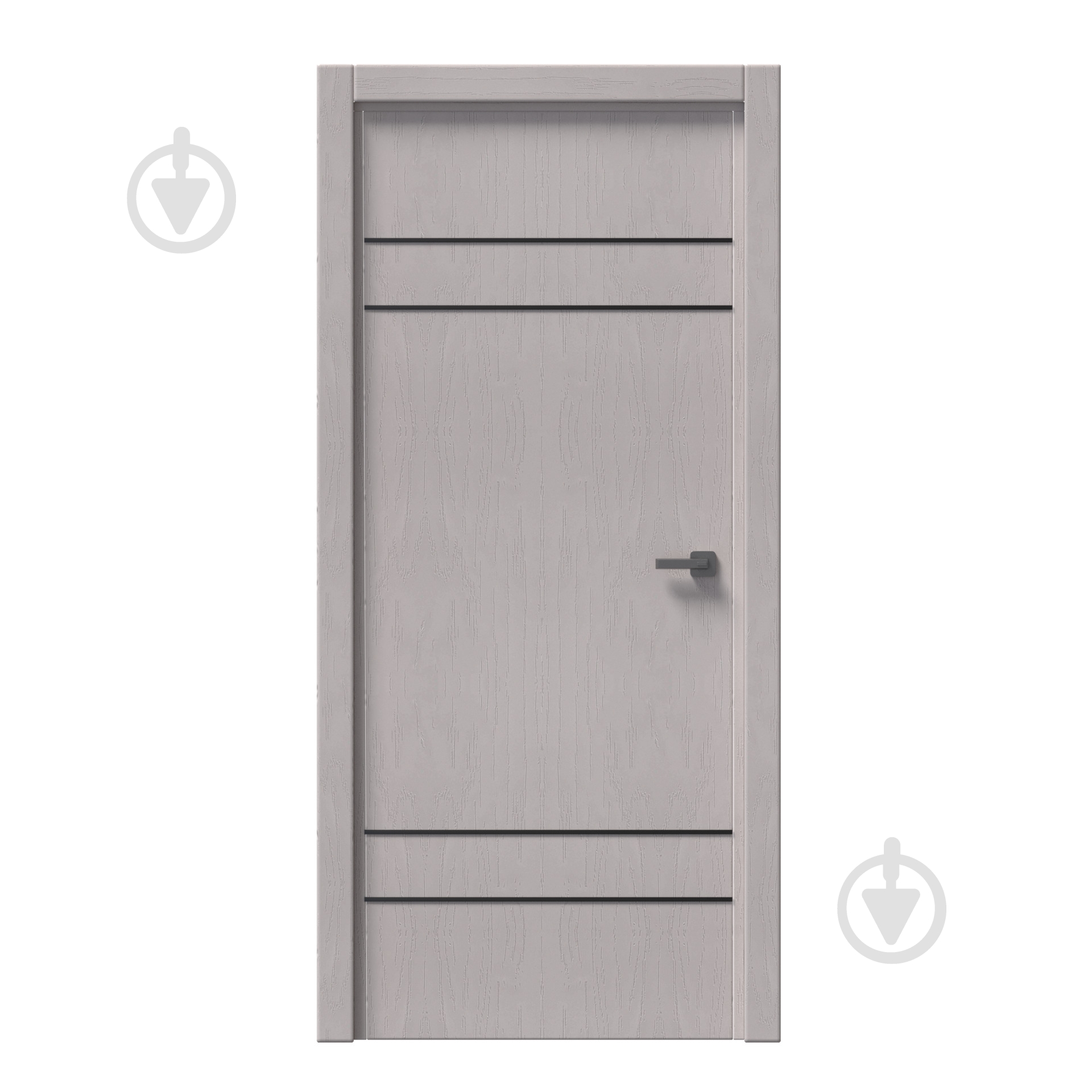 Дверне полотно IN WOOD ET-03 ПГ із чорним молдингом і кромкою 700 мм білий структурний - фото 1 Дверне полотно IN WOOD ET-03 ПГ із чорним молдингом і кромкою 700 мм білий структурний - фото 1