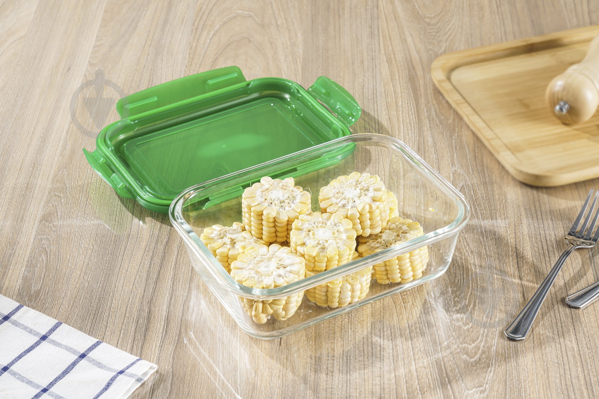 Контейнер для хранения Flamberg Original Rectangular Green 2200 мл - фото 4