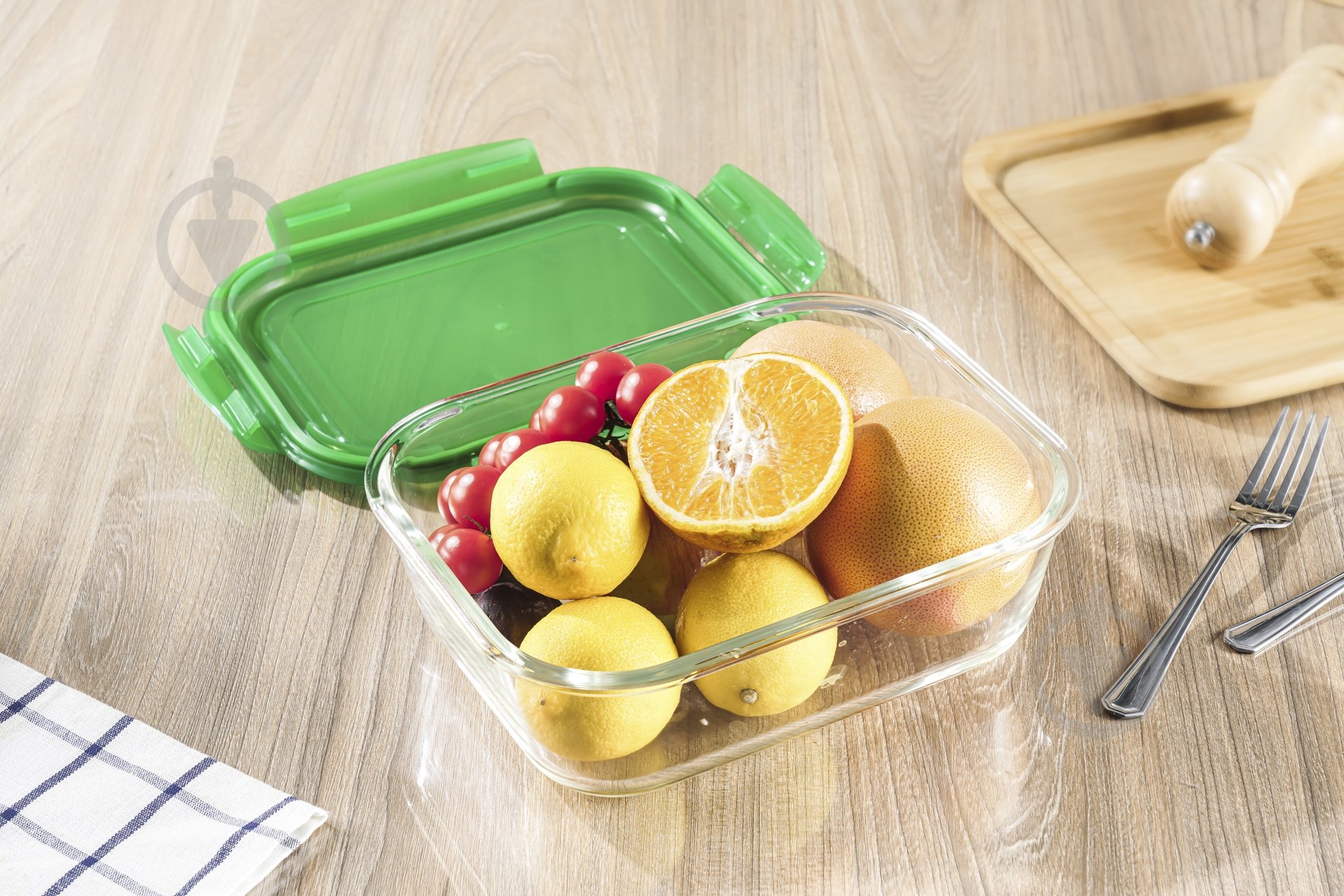 Контейнер для хранения Flamberg Original Rectangular Green 2200 мл - фото 5