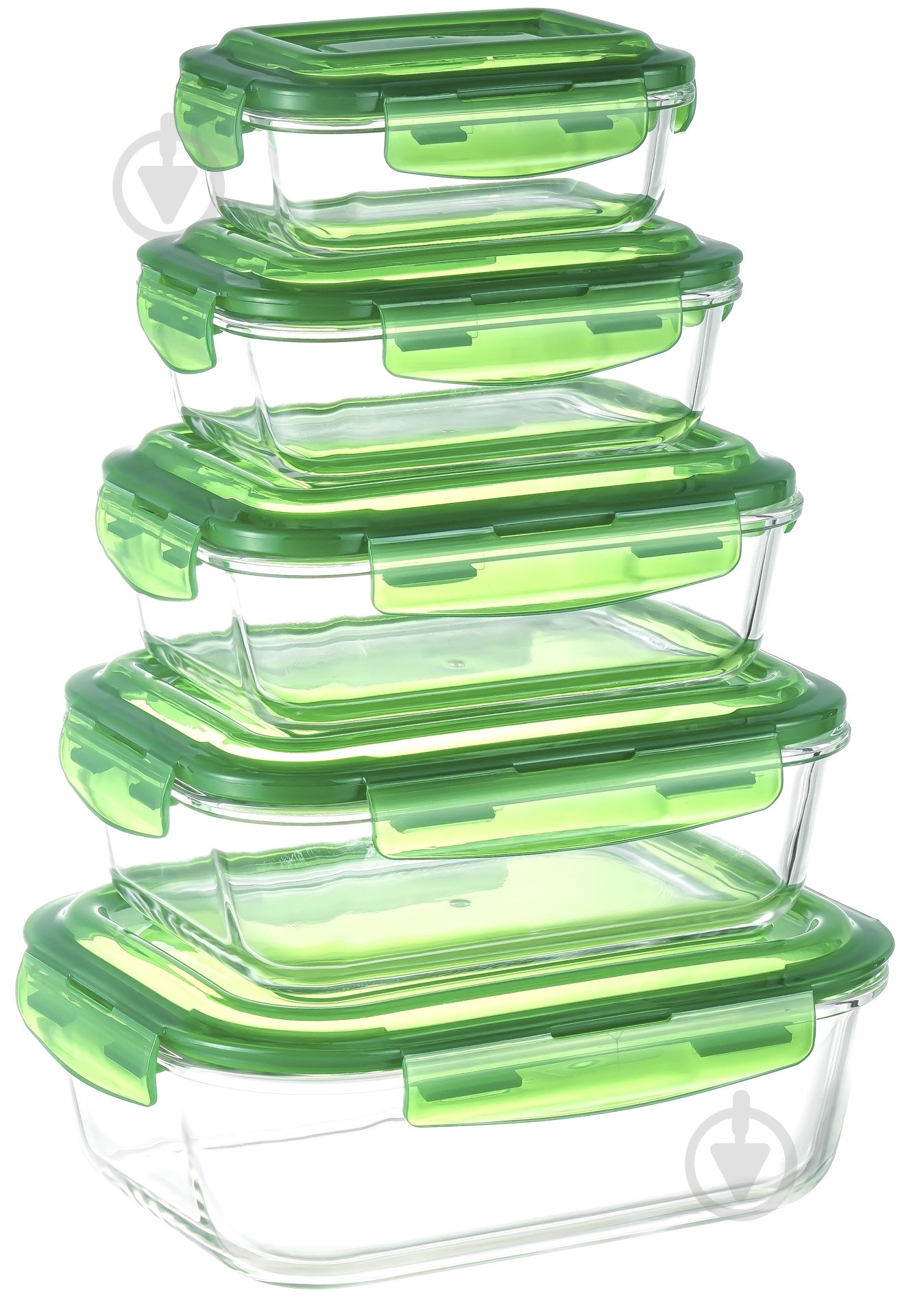 Контейнер для хранения Flamberg Original Rectangular Green 2200 мл - фото 9