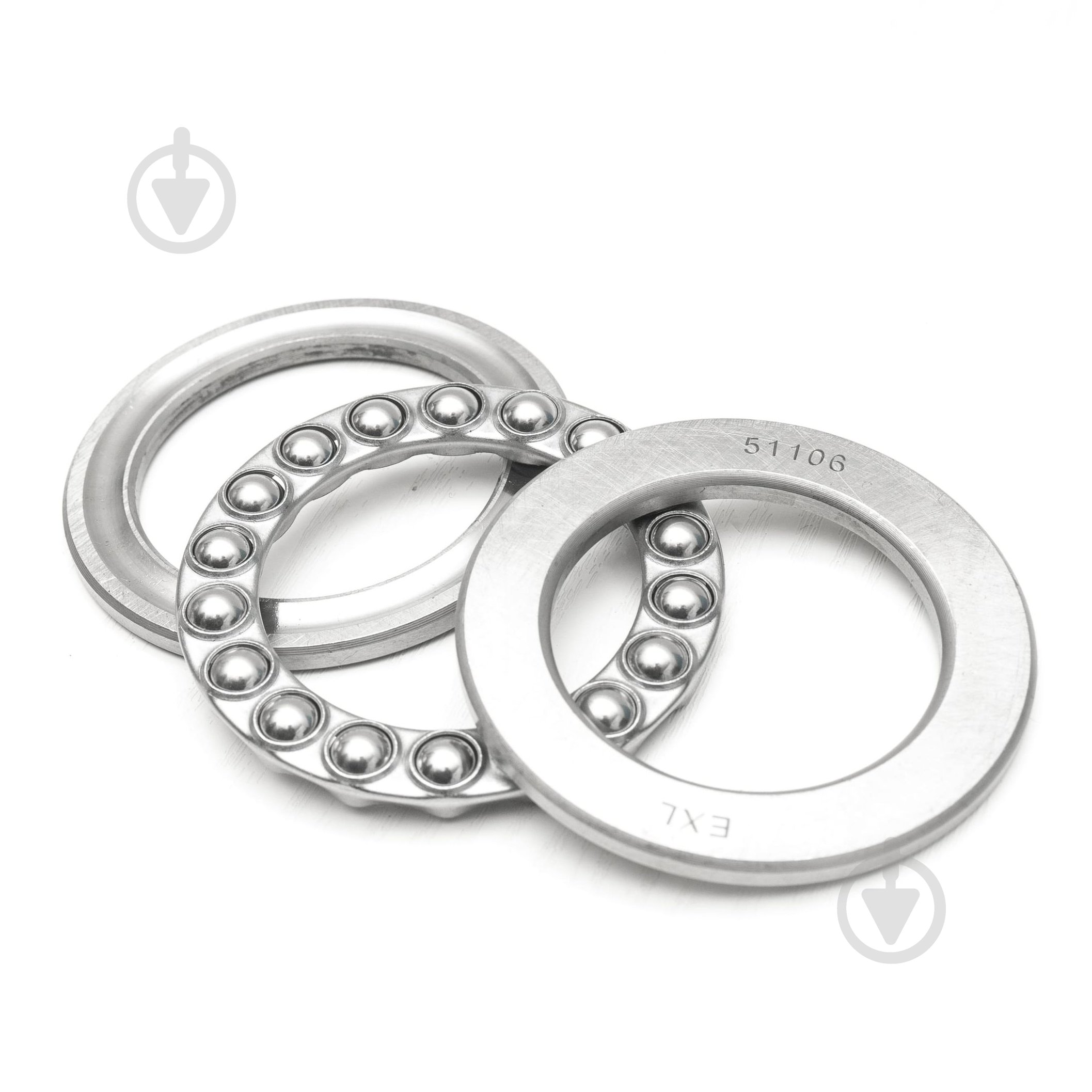 Подшипник EXL упорный шариковый 51106 (ГОСТ 8106) - фото 1