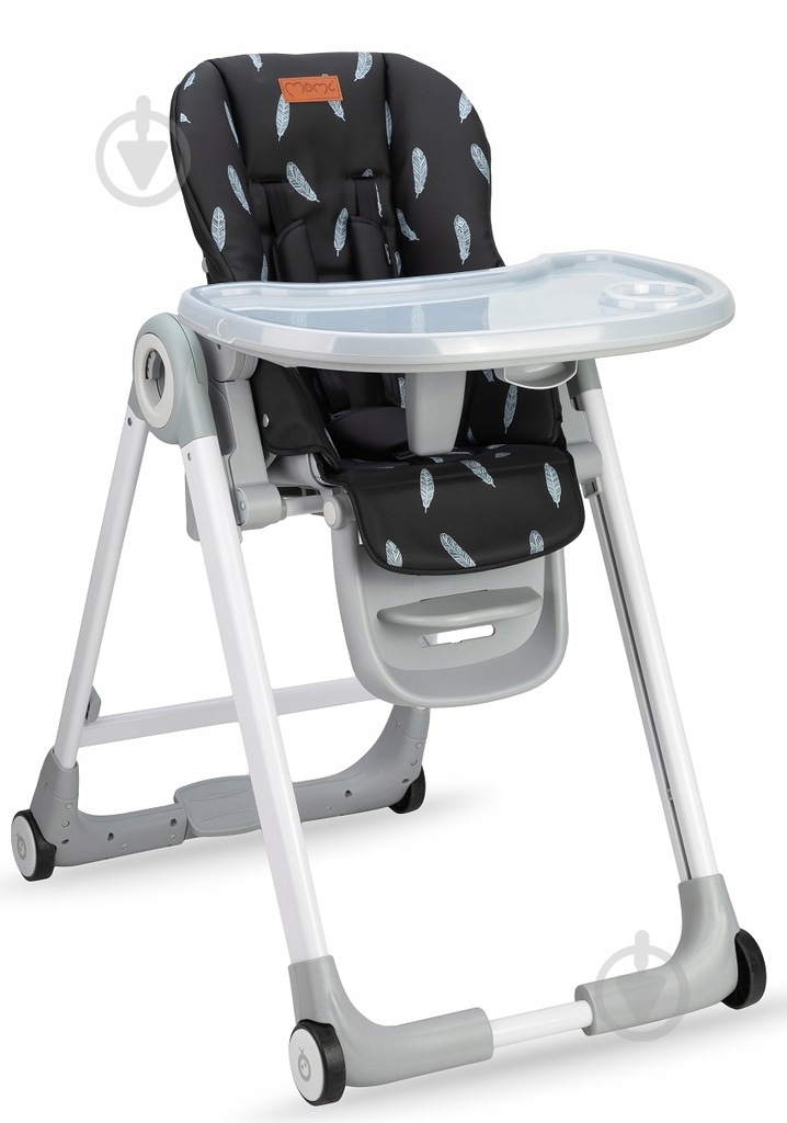 Стільчик для годування MoMi Luxuria black - фото 1 Стільчик для годування MoMi Luxuria black - фото 1
