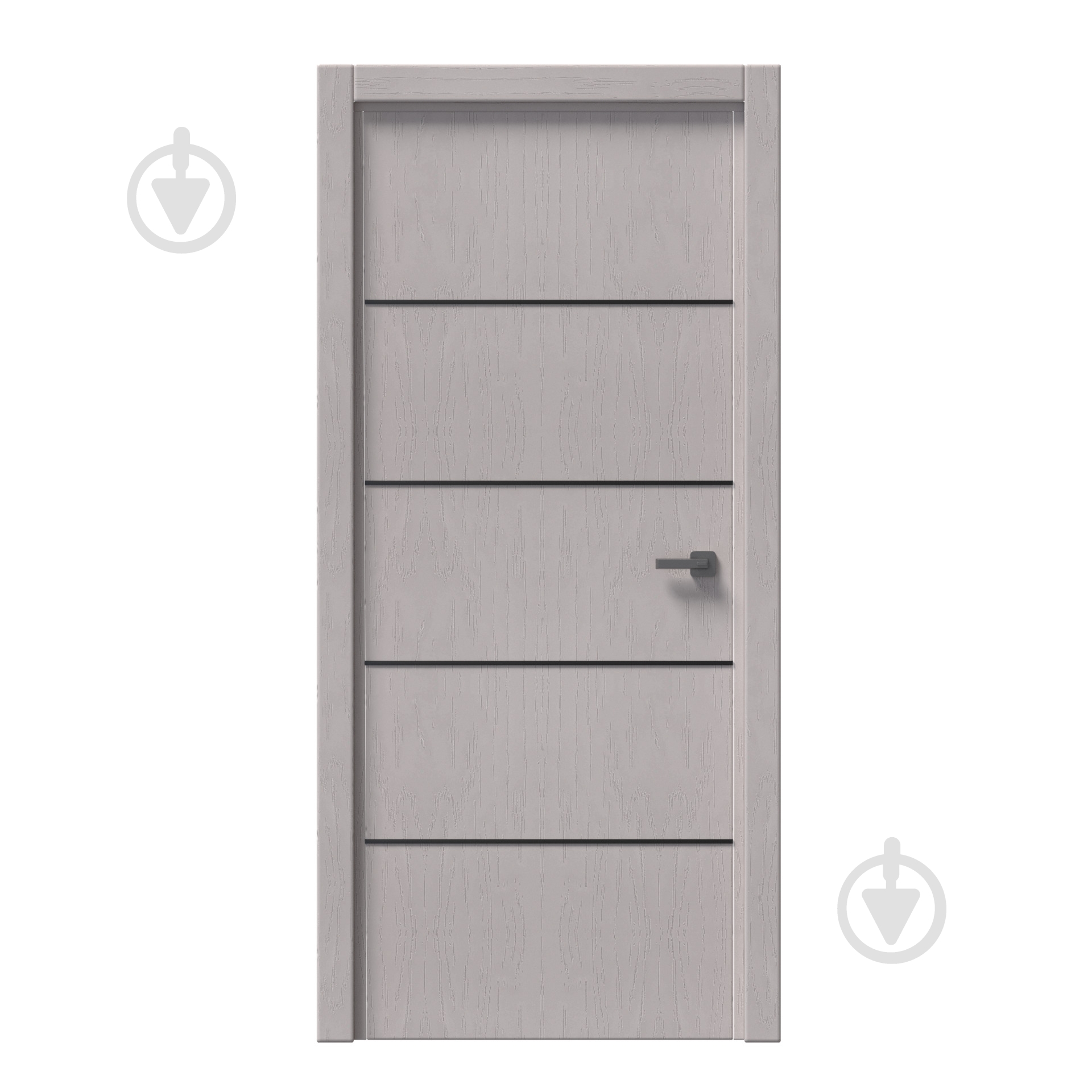 Дверне полотно IN WOOD ET-04 ПГ із чорним молдингом і кромкою 600 мм білий структурний - фото 1 Дверне полотно IN WOOD ET-04 ПГ із чорним молдингом і кромкою 600 мм білий структурний - фото 1