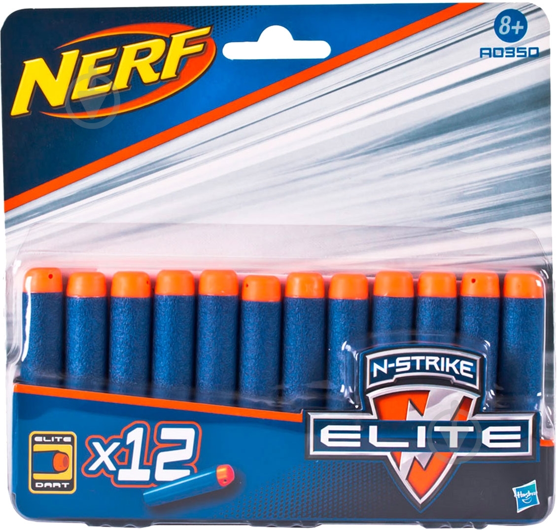 Набір стріл Hasbro для бластерів Nerf Elite 12 шт. A0350 - фото 1 Набір стріл Hasbro для бластерів Nerf Elite 12 шт. A0350 - фото 1