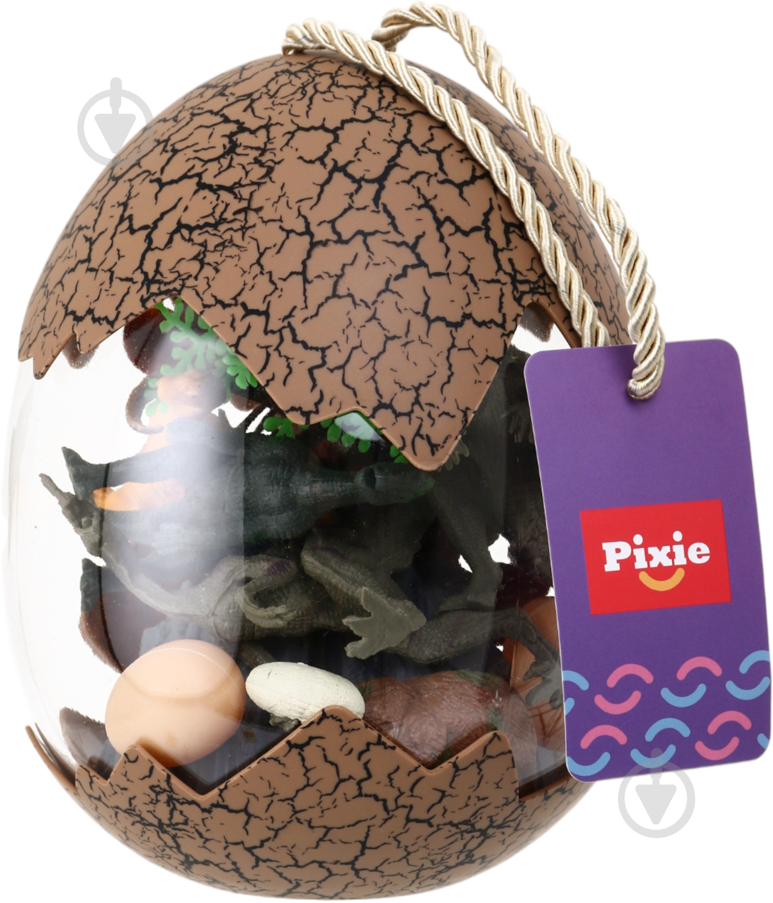 Игровой набор PIXIE яйцо динозавры 13 шт. 18.5х14.5 см пластик YX-DT01-1 - фото 1