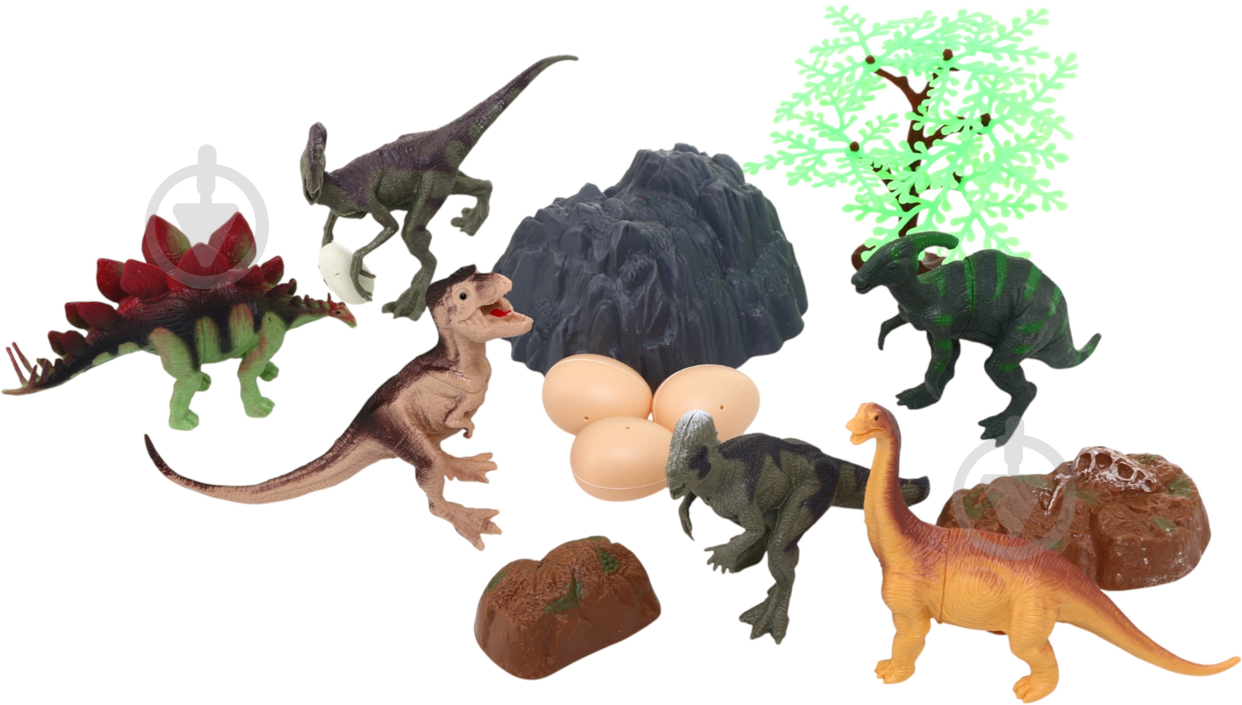 Игровой набор PIXIE яйцо динозавры 13 шт. 18.5х14.5 см пластик YX-DT01-1 - фото 9