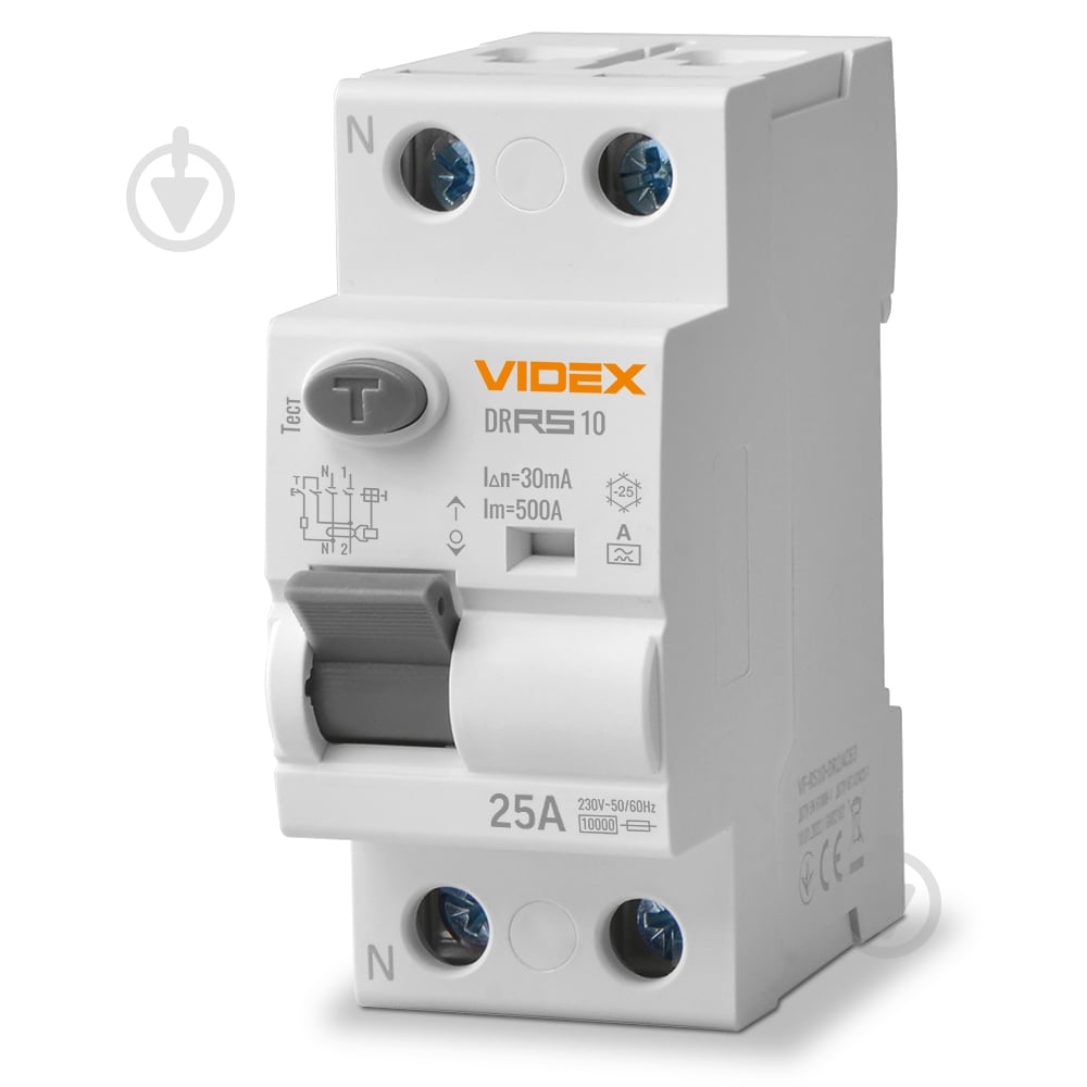 Дифференциальное реле Videx VF-RS10-DR2А25 27113 - фото 1