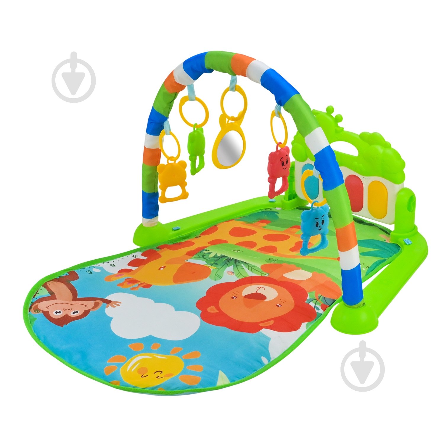 Игровой коврик Shantou с погремушками + музыкальная панель с большими клавишами YT610 - фото 2 Игровой коврик Shantou с погремушками + музыкальная панель с большими клавишами YT610 - фото 2