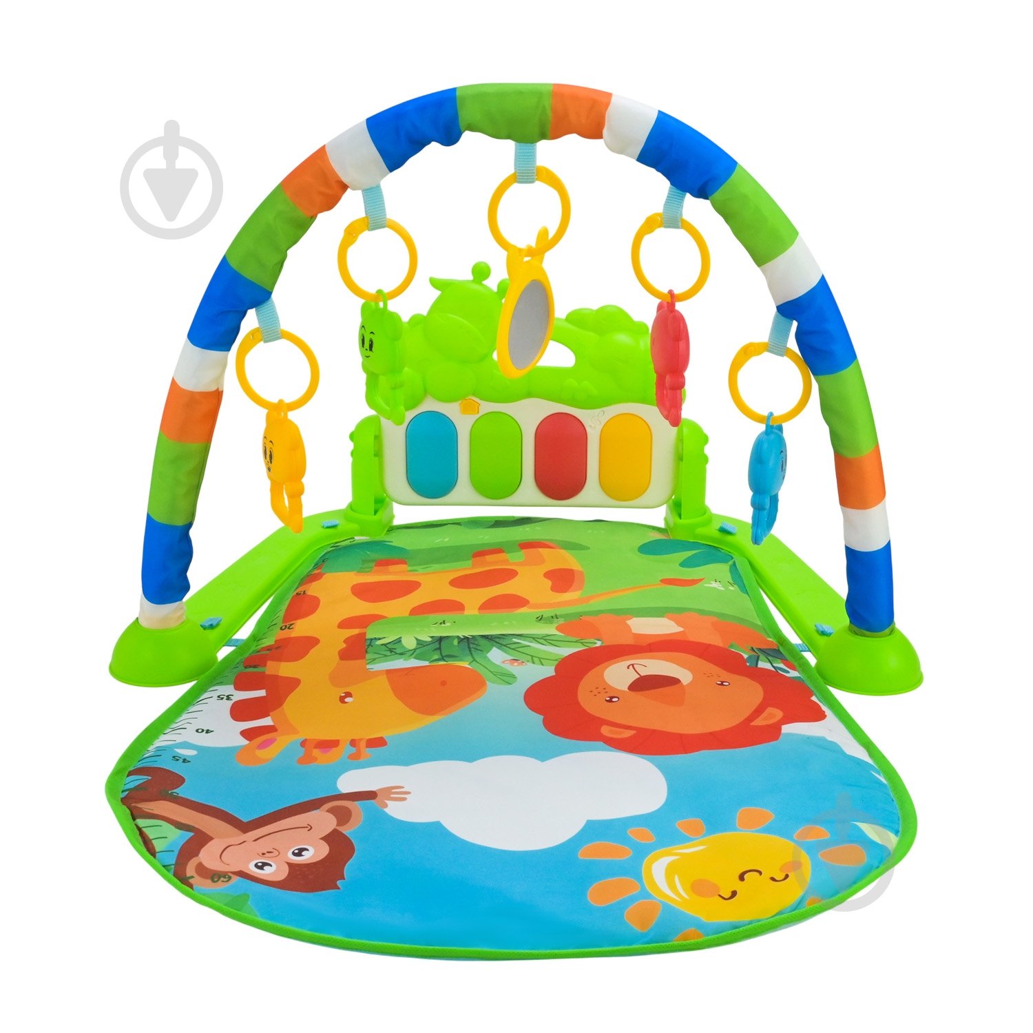 Игровой коврик Shantou с погремушками + музыкальная панель с большими клавишами YT610 - фото 3 Игровой коврик Shantou с погремушками + музыкальная панель с большими клавишами YT610 - фото 3