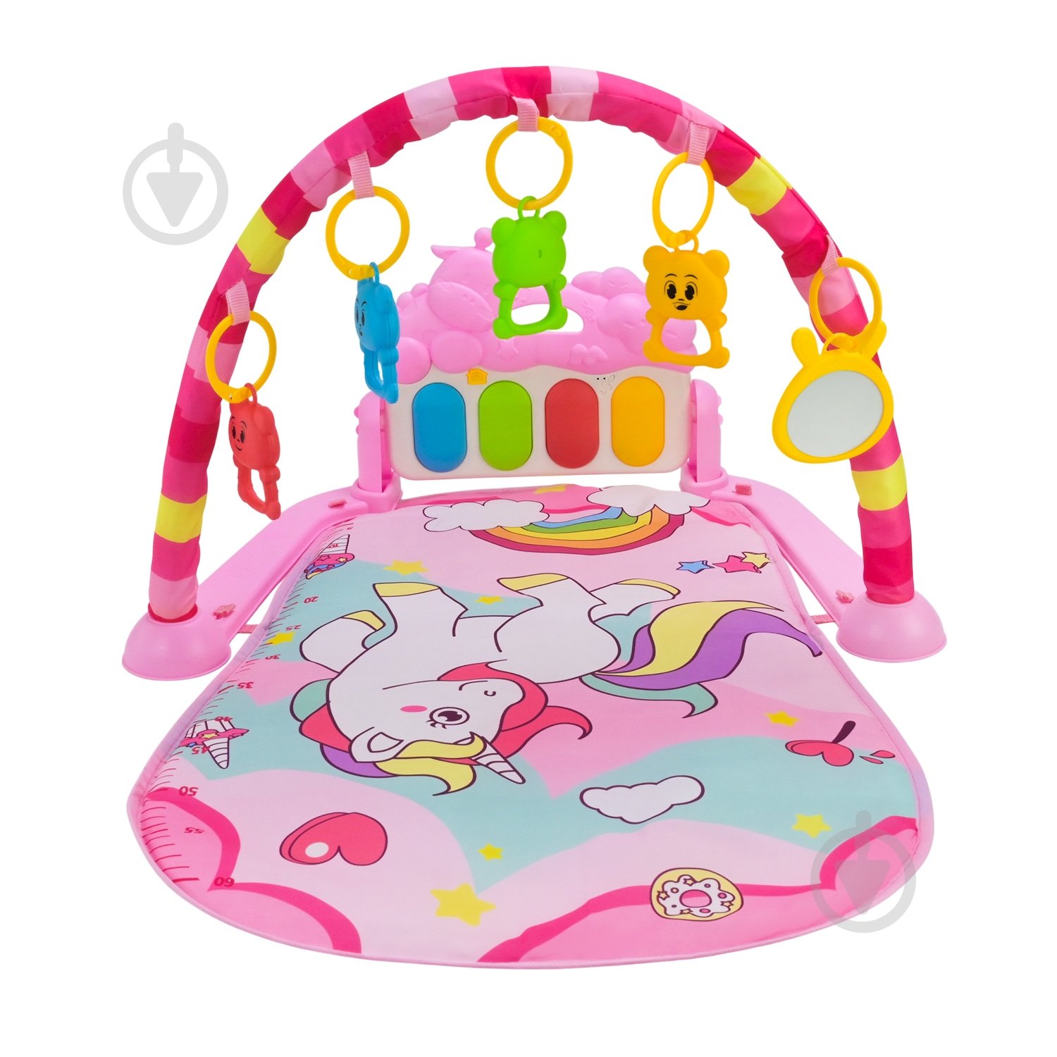 Игровой коврик Shantou с погремушками + музыкальная панель с большими клавишами YT602 - фото 3