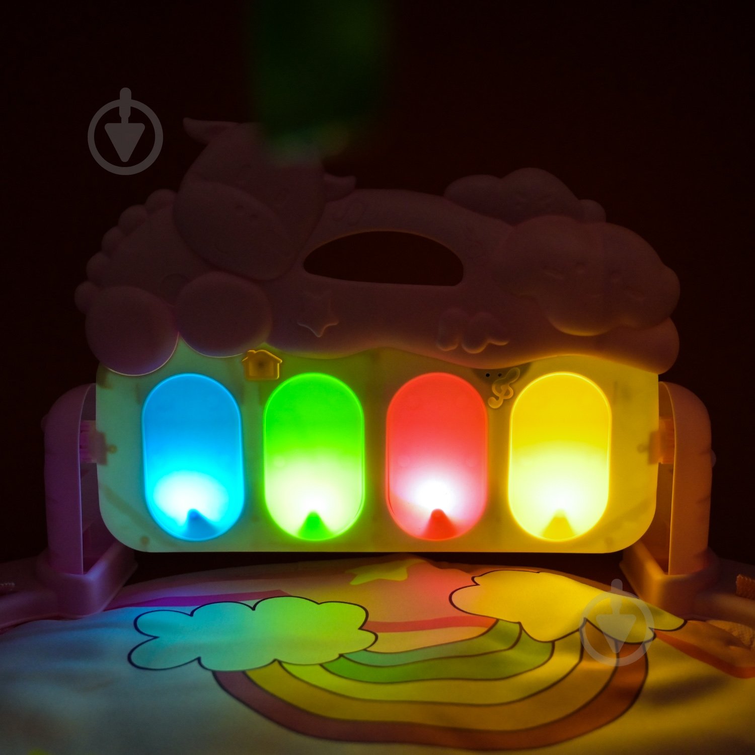 Игровой коврик Shantou с погремушками + музыкальная панель с большими клавишами YT602 - фото 6